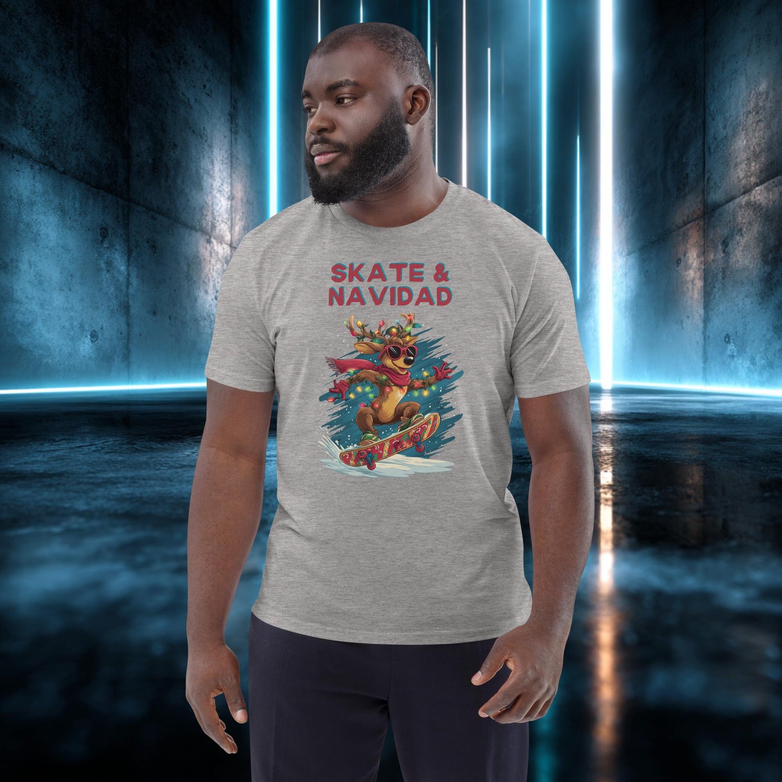 Camiseta orgánica con diseño Reno en la Tabla
