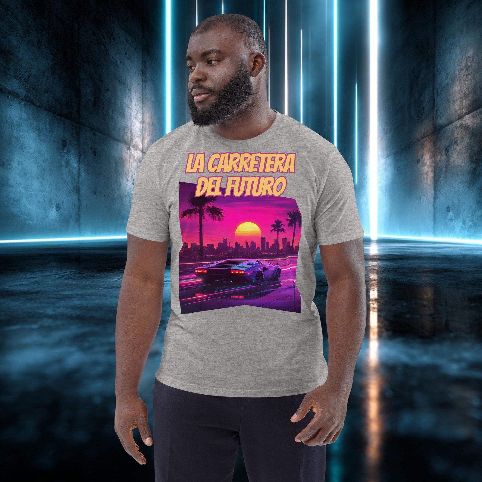 Camiseta orgánica con diseño La Carretera del Futuro — color 3
