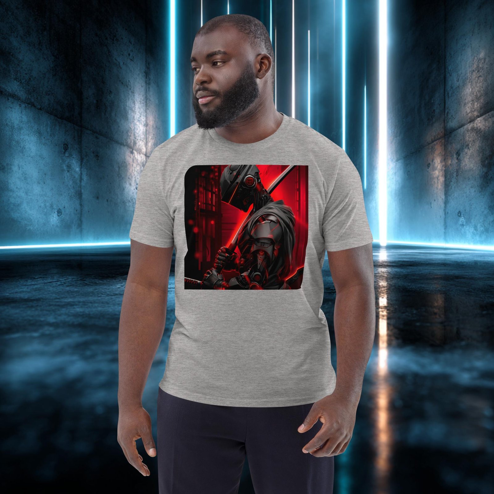 Camiseta orgánica con diseño Samurái de Circuitos — color 3