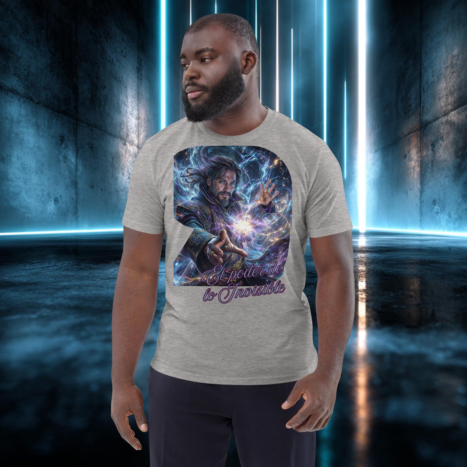 Camiseta orgánica con diseño El Poder de lo Invisible — color 3