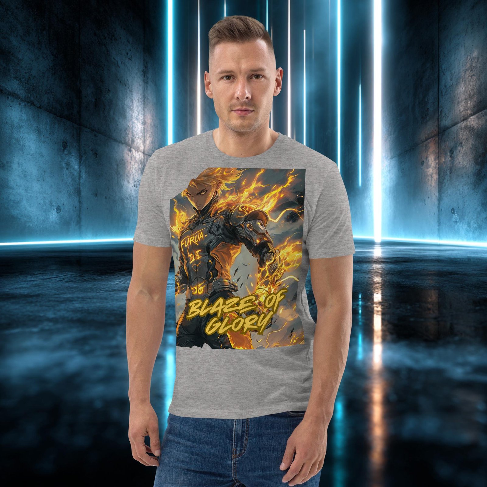Camiseta orgánica con diseño Llamarada de Gloria — color 2