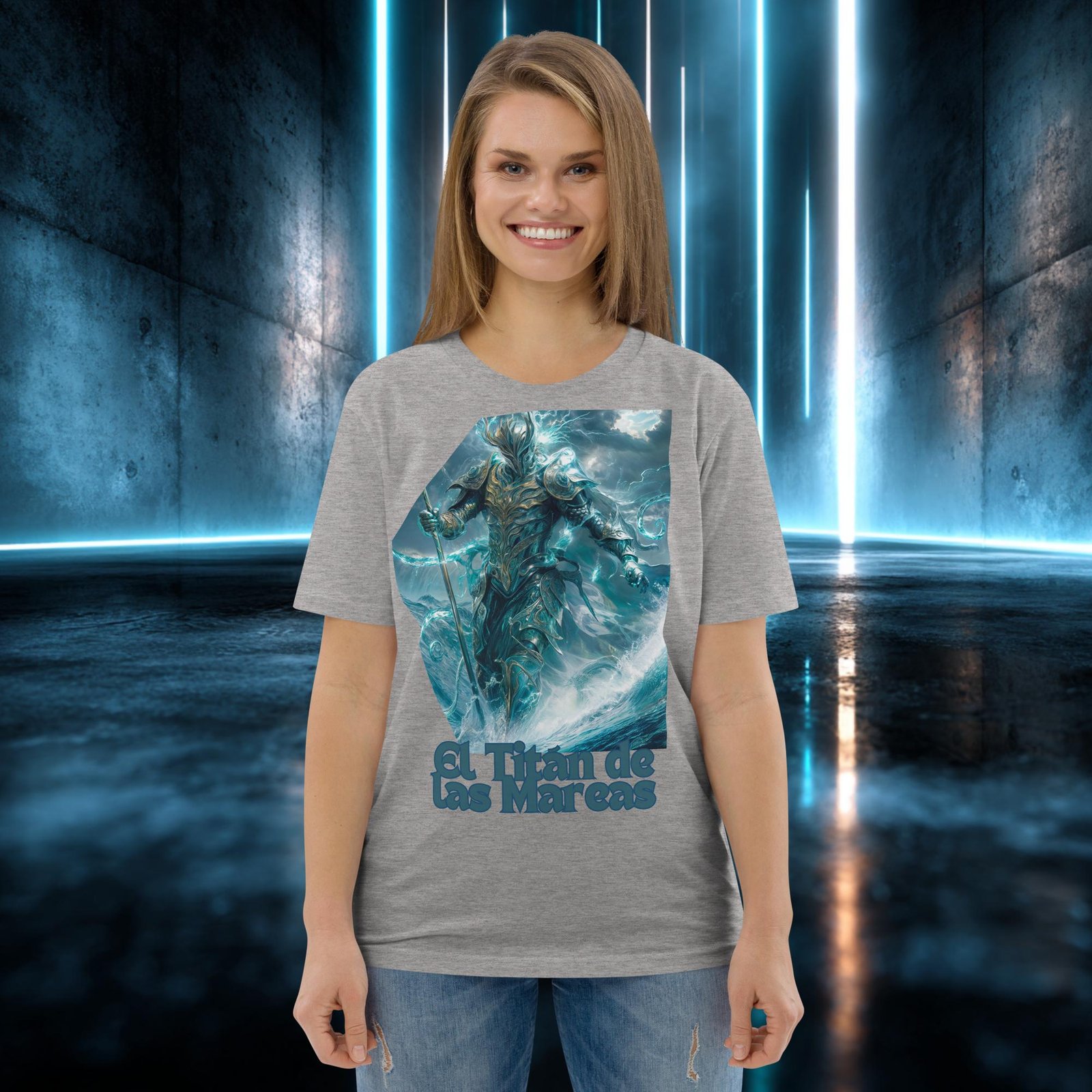 Camiseta orgánica con diseño El Titán de las Mareas — color 3
