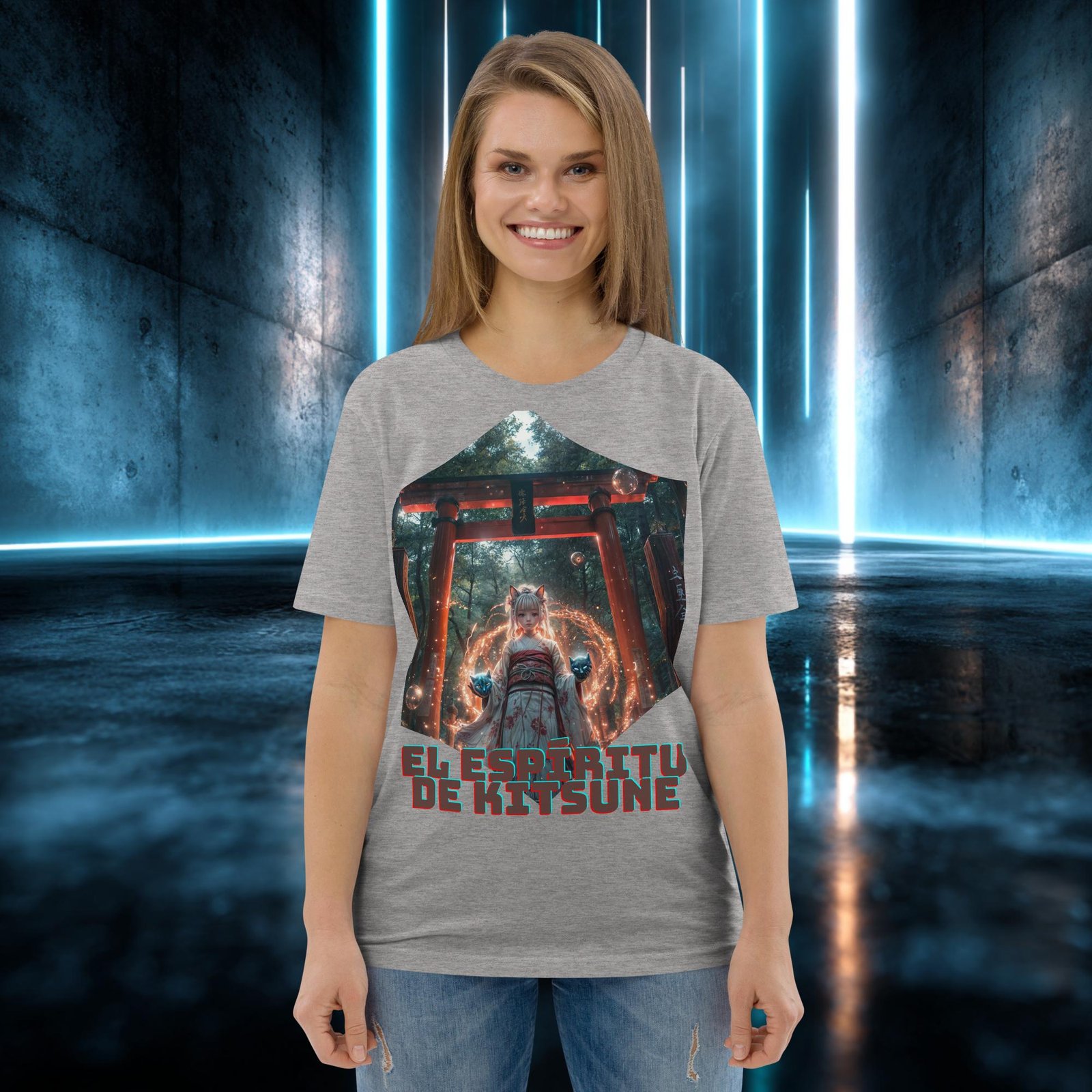 Camiseta orgánica con diseño El Espíritu del Zorro — color 3