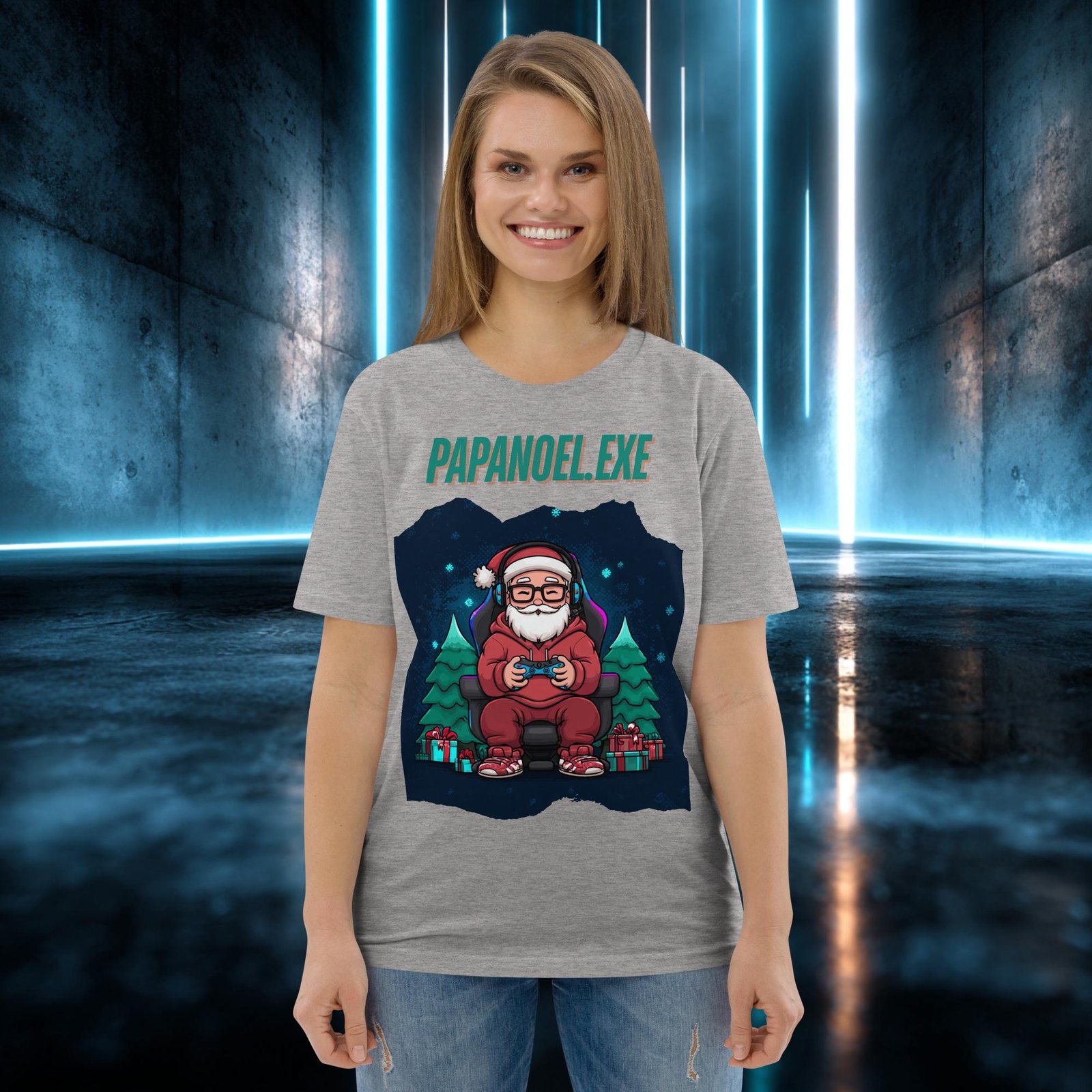 Camiseta orgánica con diseño Papá Noel Punto Exe — color 2