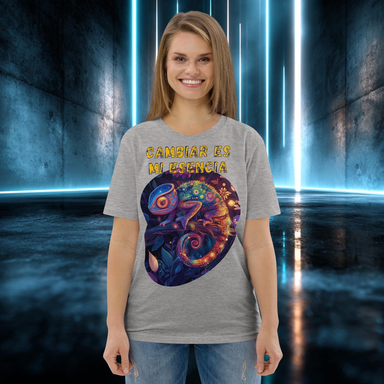 Camiseta orgánica con diseño Cambiar Es Mi Esencia — color 3
