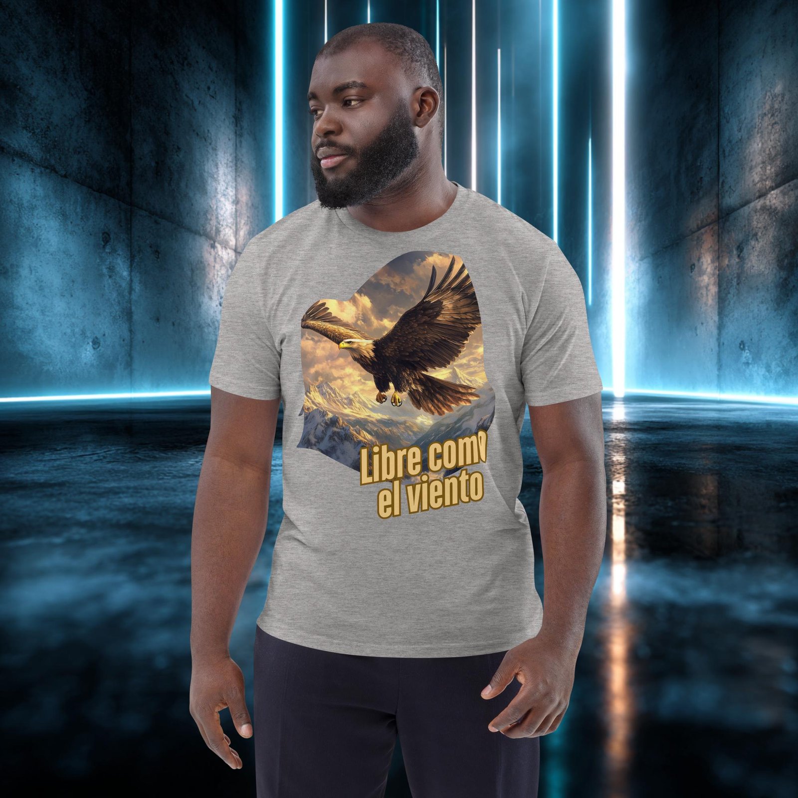 Camiseta orgánica con diseño Libre Como el Viento — color 3