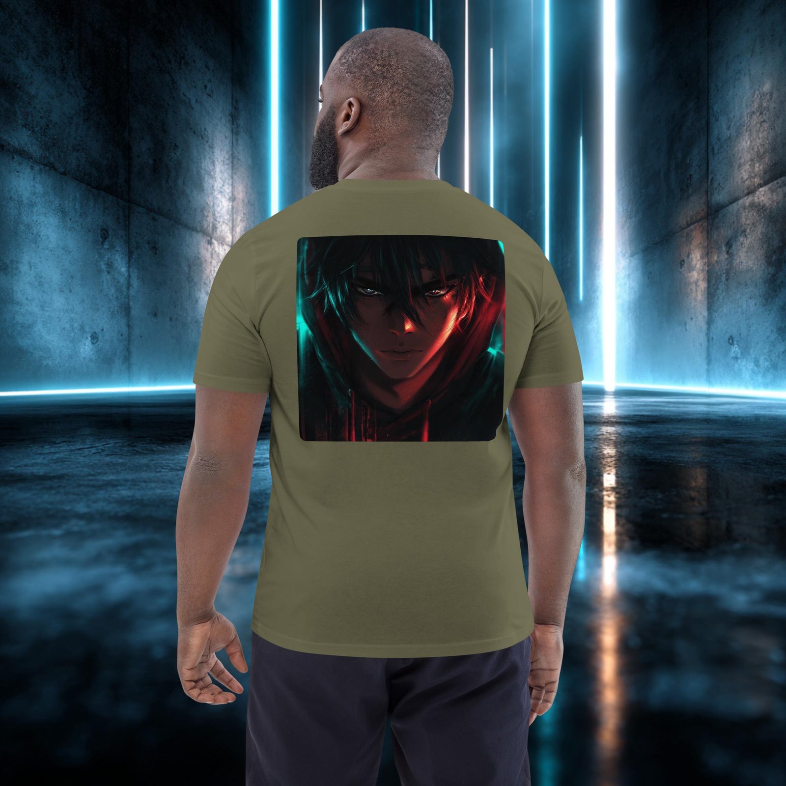 Camiseta orgánica con diseño Mirada de Acero — color 12