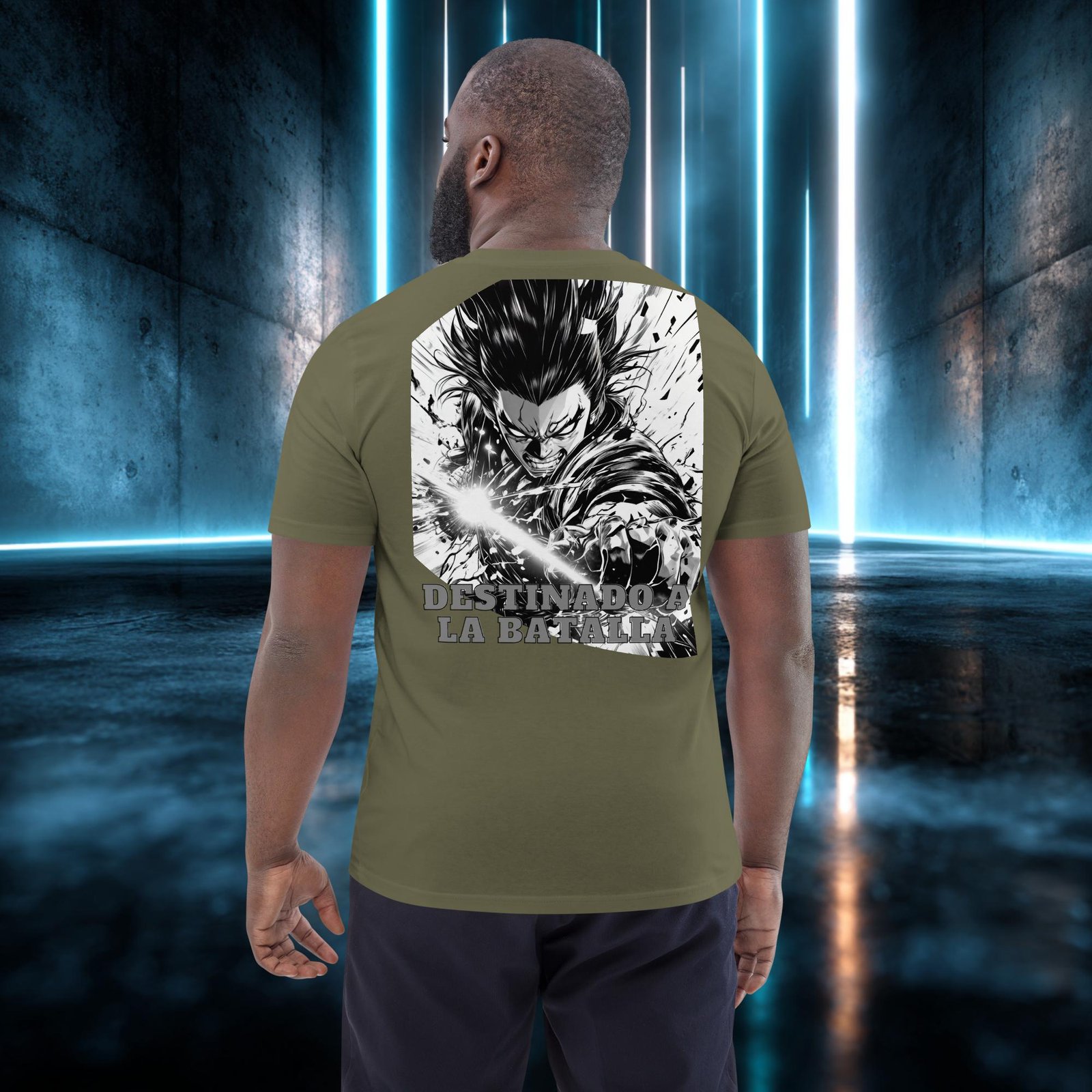 Camiseta orgánica con diseño Destinado a la Batalla — color 12