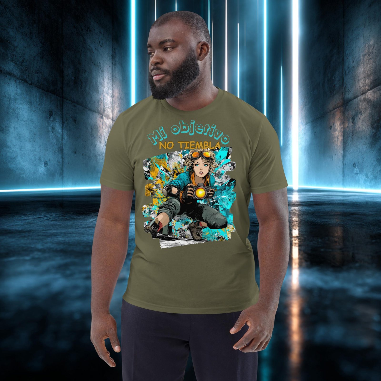 Camiseta orgánica con diseño Mi Objetivo No Tiembla — color 12