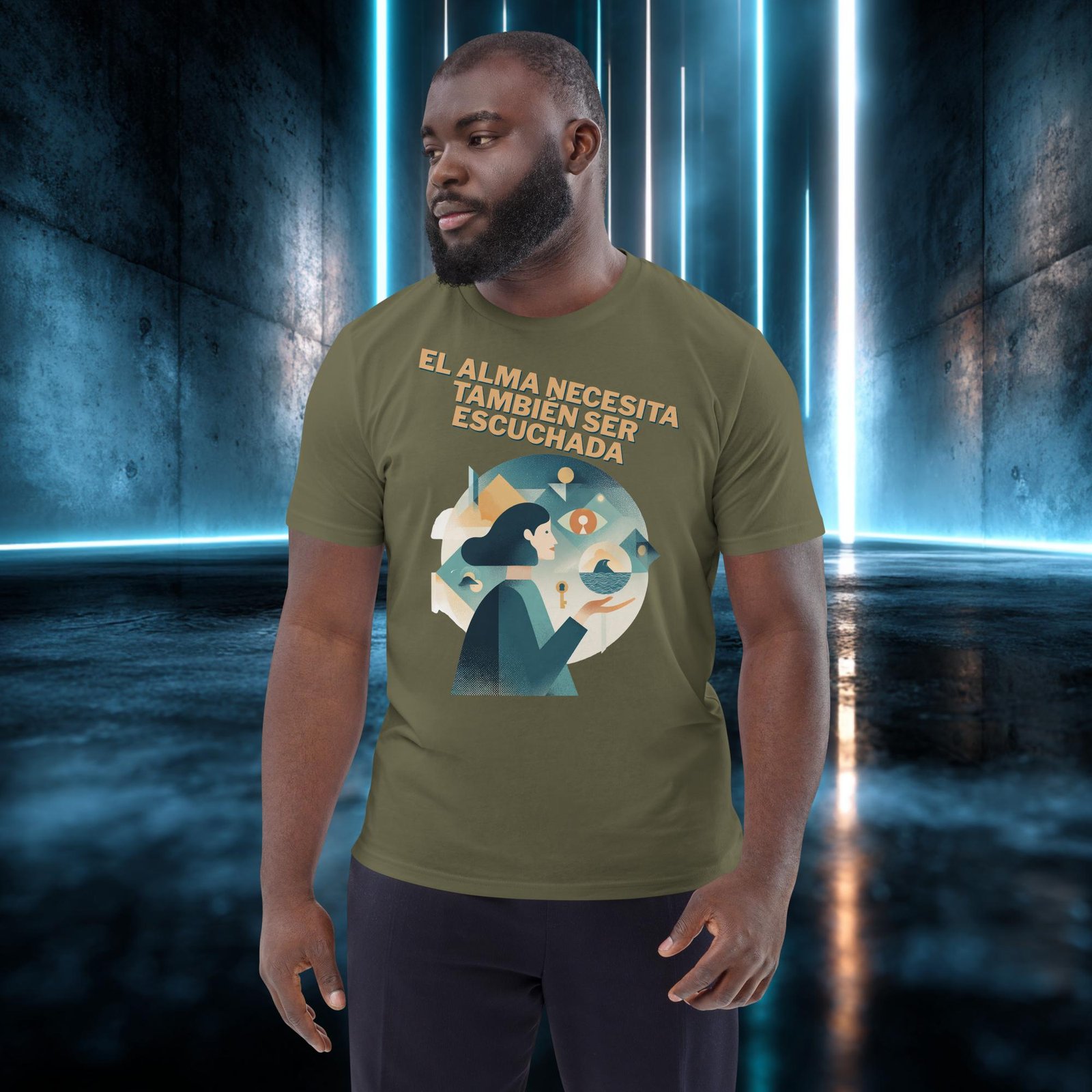Camiseta orgánica con diseño El Alma También Se Escucha — color 12