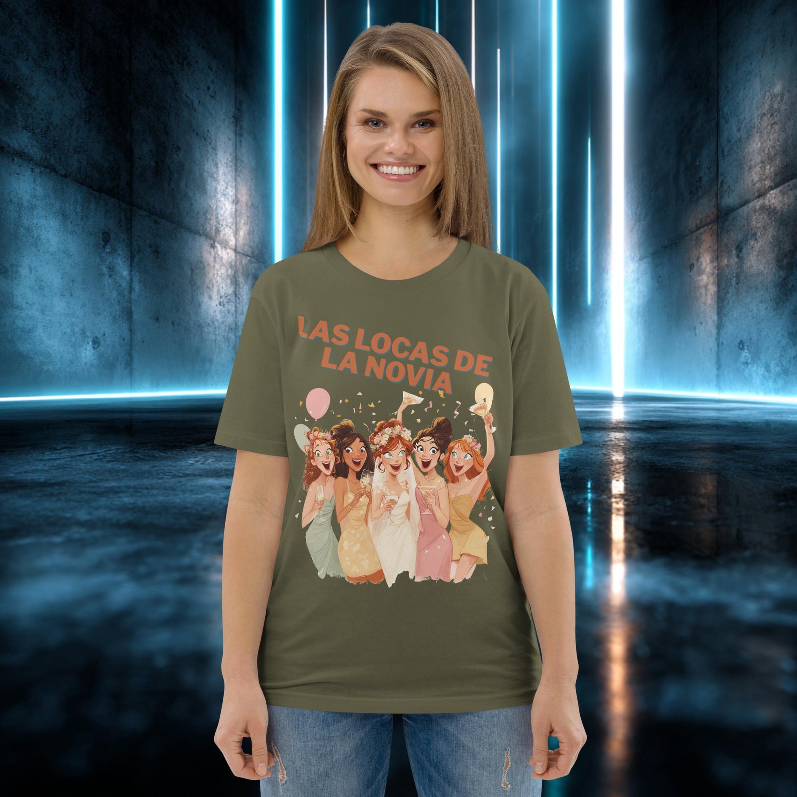 Camiseta orgánica con diseño Las Locas de la Novia — color 12
