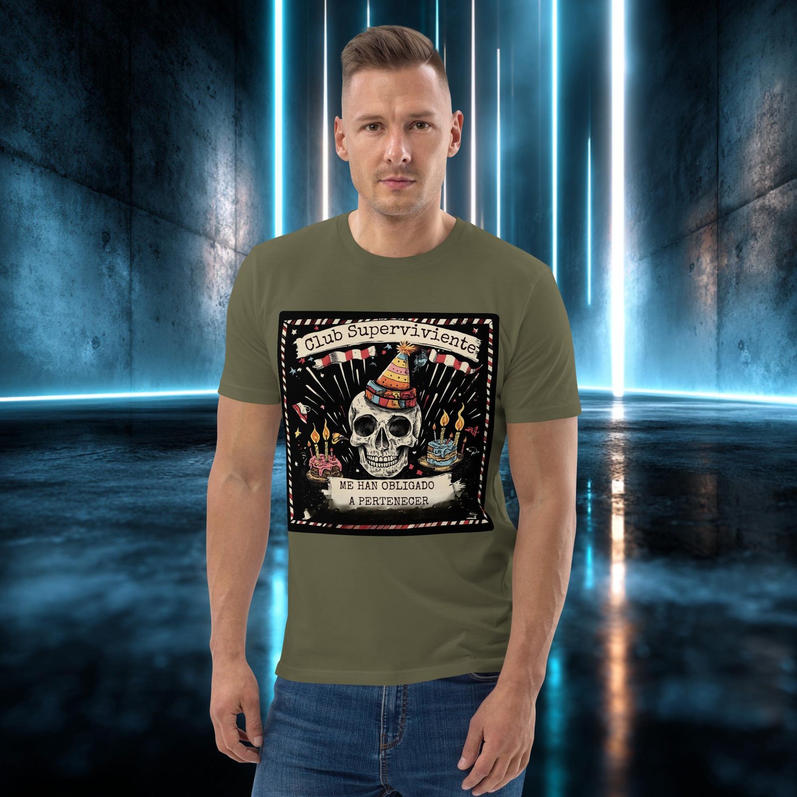 Camiseta orgánica con diseño Club Superviviente — color 12