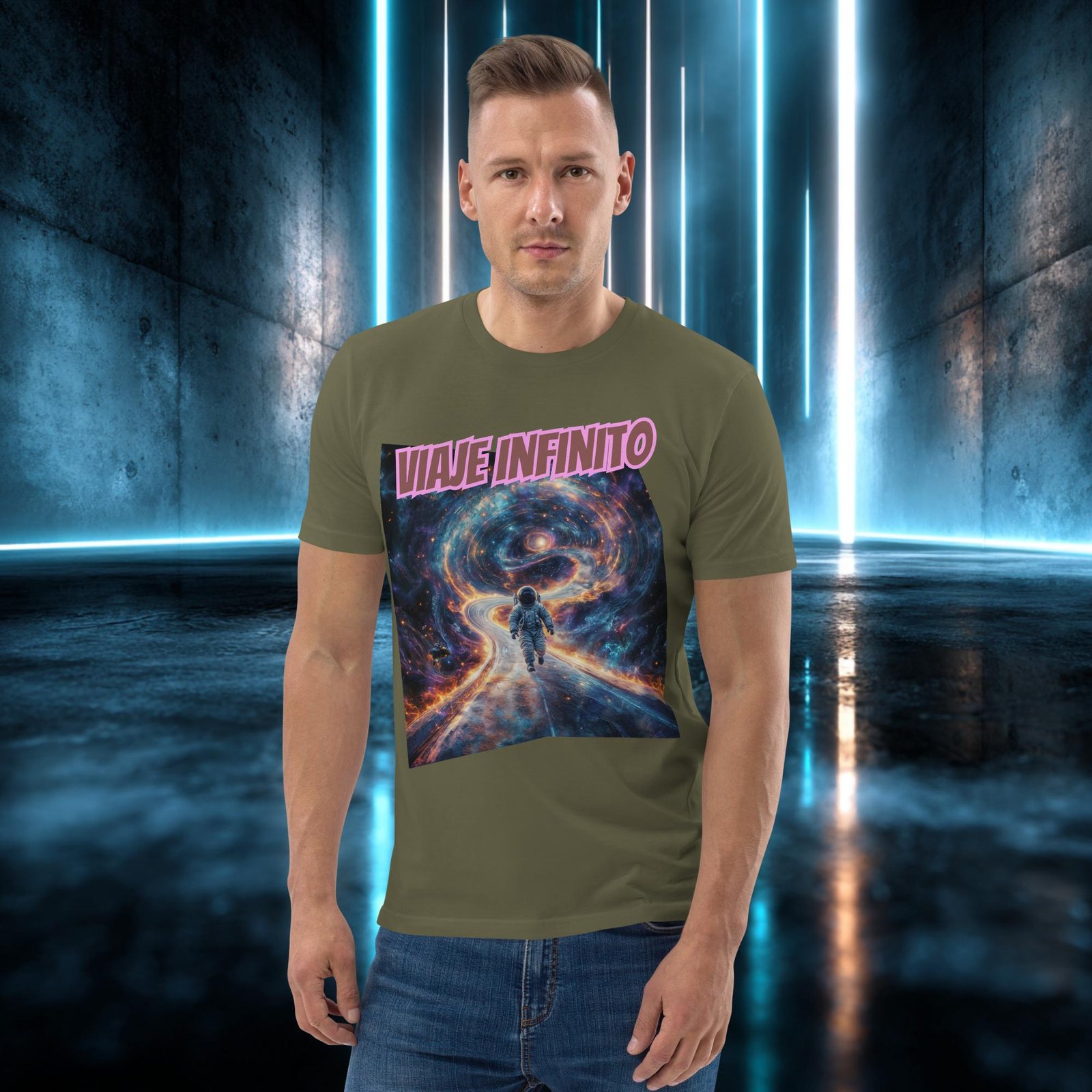 Camiseta orgánica con diseño Viaje Infinito — color 13