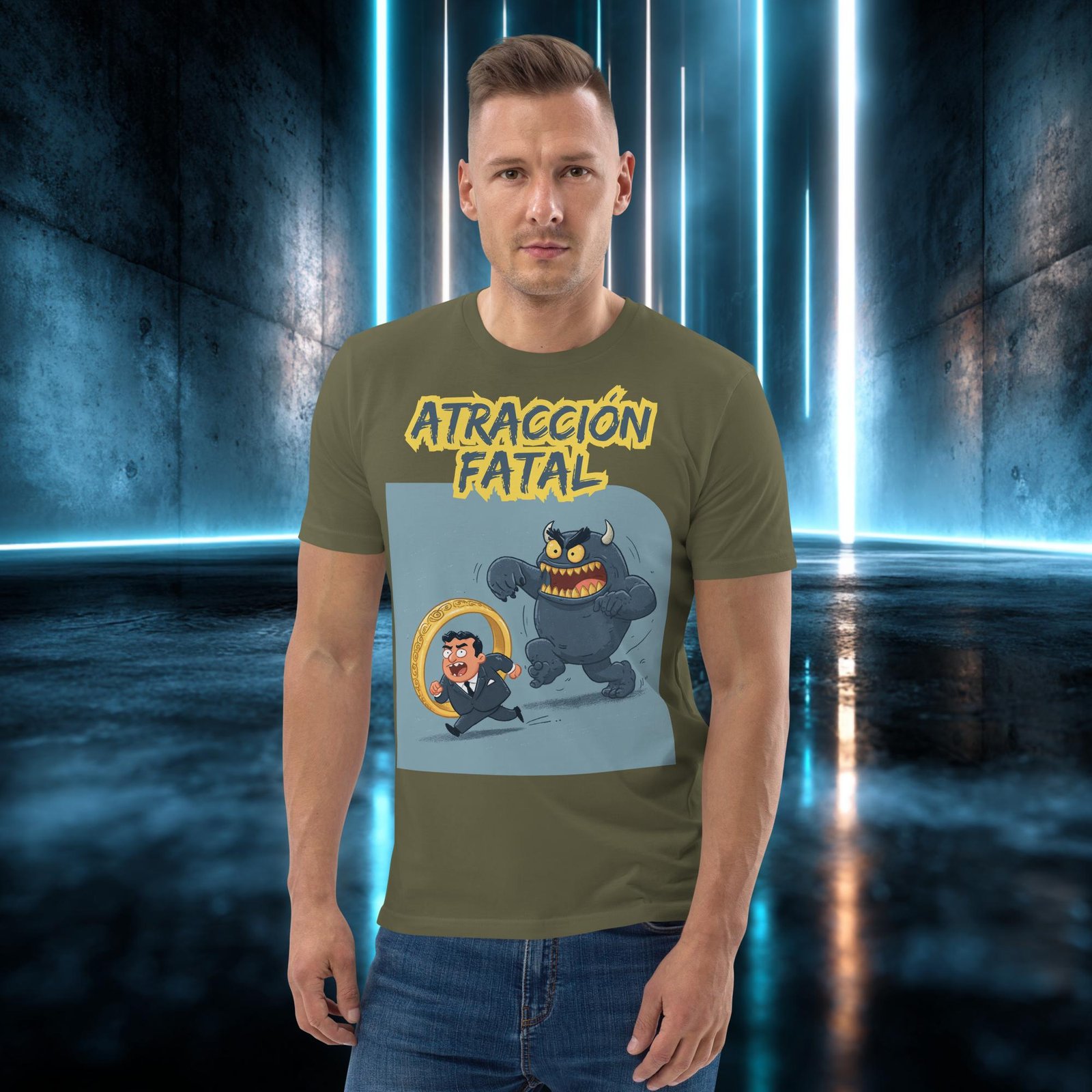 Camiseta orgánica con diseño Atracción Fatal — color 12