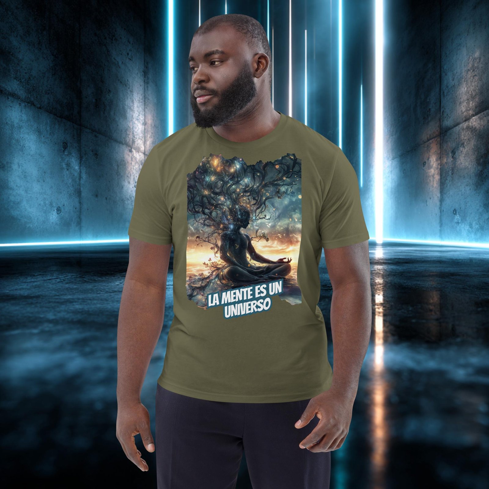 Camiseta orgánica con diseño La Mente Es un Universo — color 12