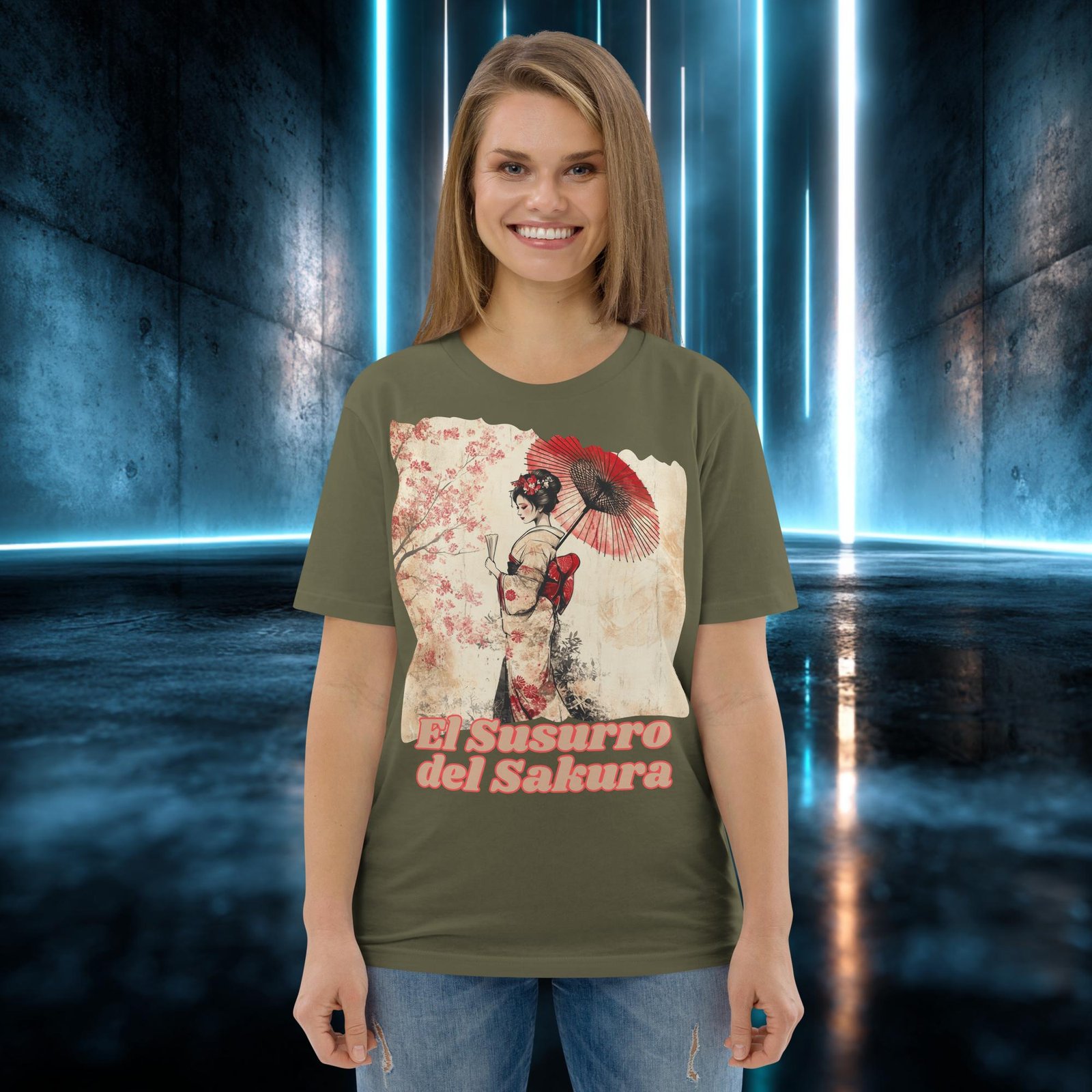 Camiseta orgánica con diseño El Susurro del Sakura — color 12
