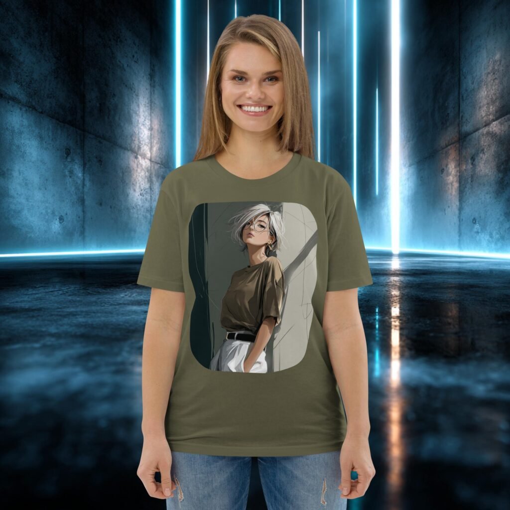 Camiseta orgánica con diseño Silueta de Estudio