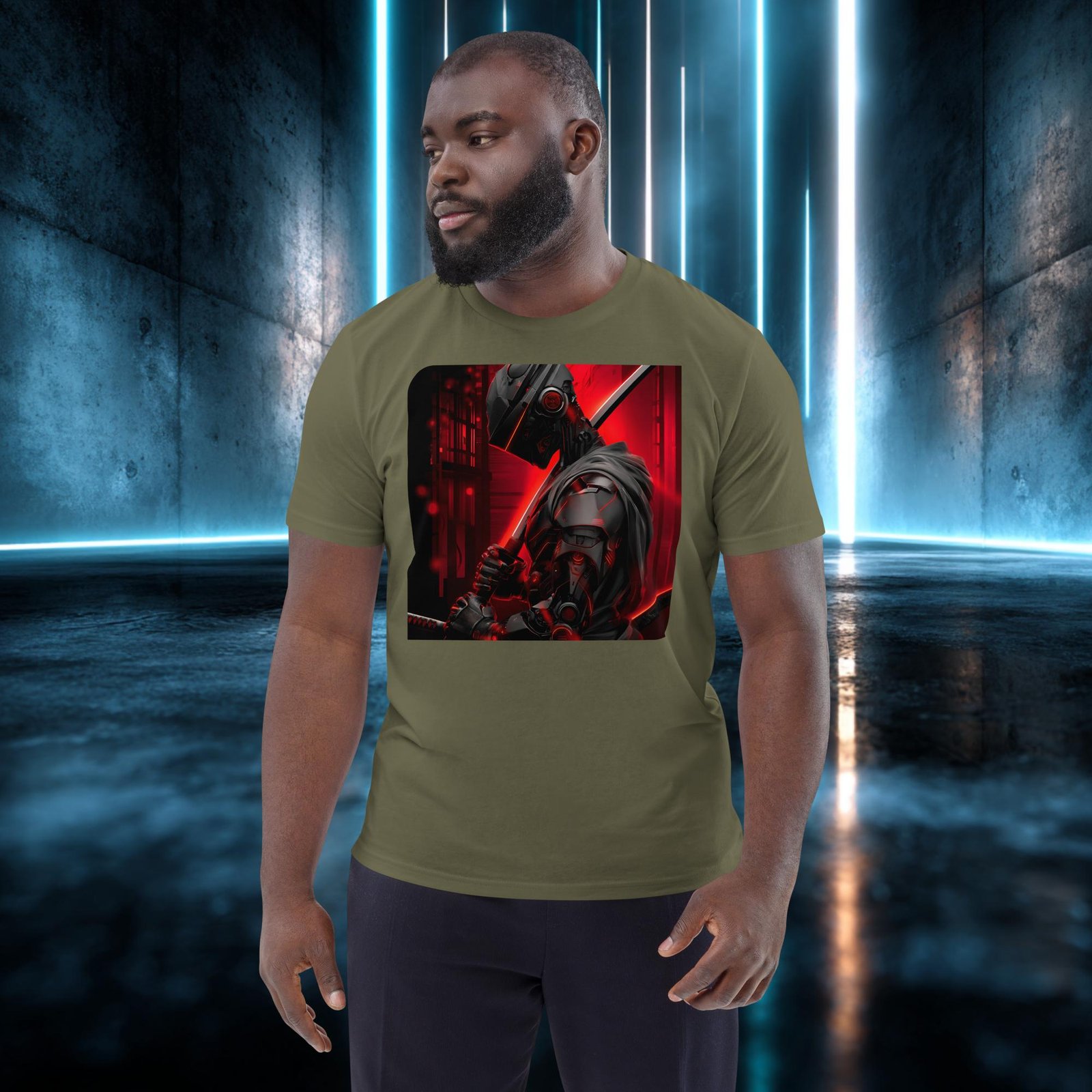 Camiseta orgánica con diseño Samurái de Circuitos — color 12