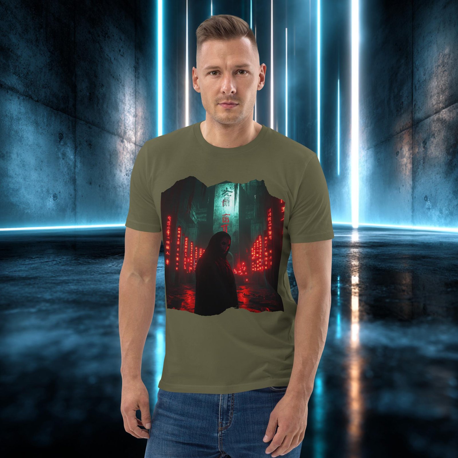 Camiseta orgánica con diseño El Encapuchado Rojo — color 12