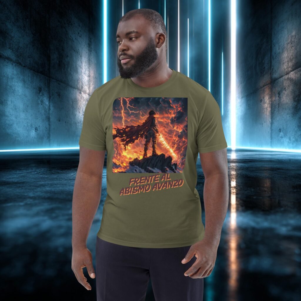 Camiseta orgánica con diseño Frente al Abismo Avanzo