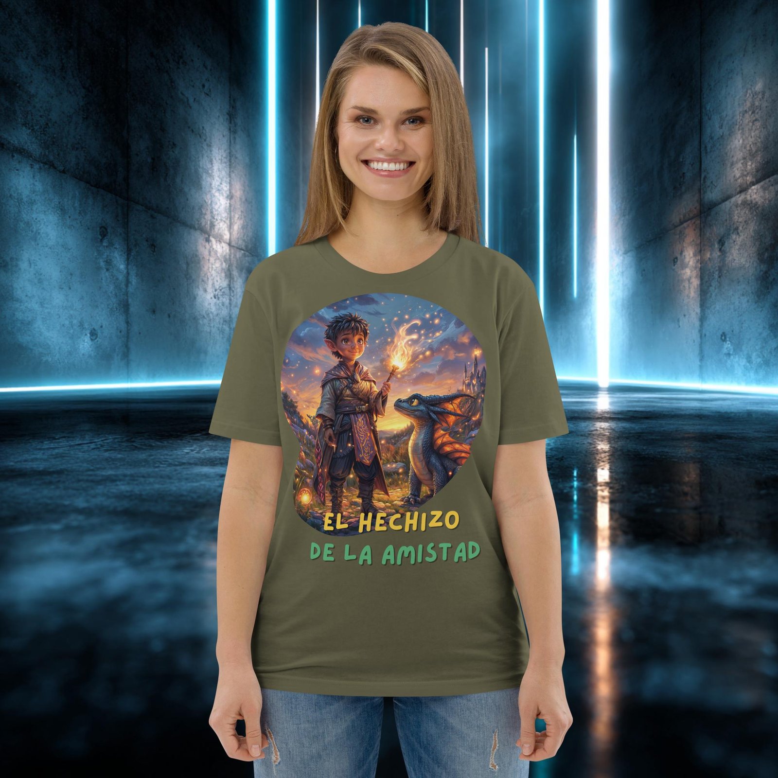 Camiseta orgánica con diseño El Hechizo de la Amistad — color 13