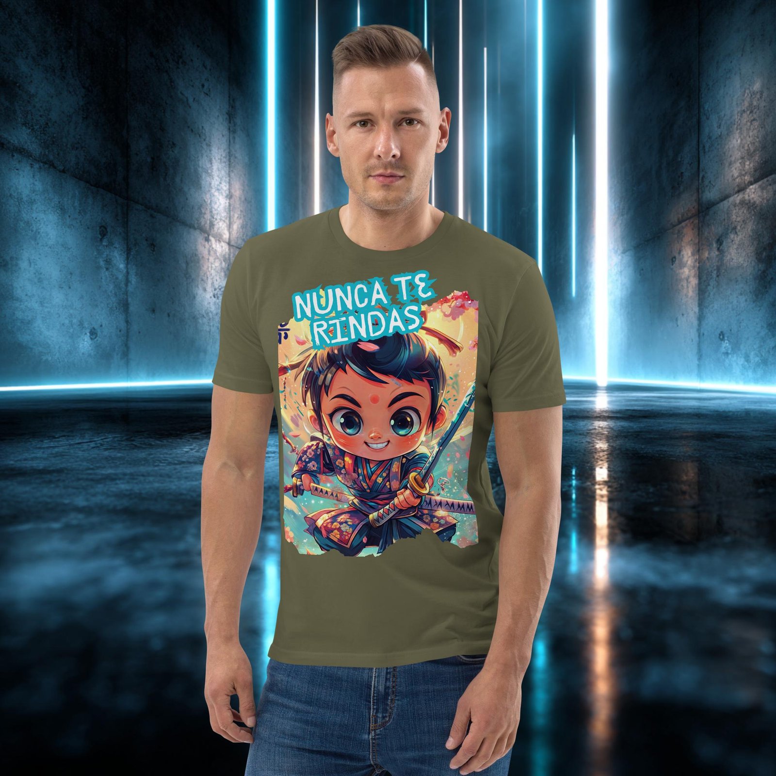 Camiseta orgánica con diseño Nunca Te Rindas — color 12