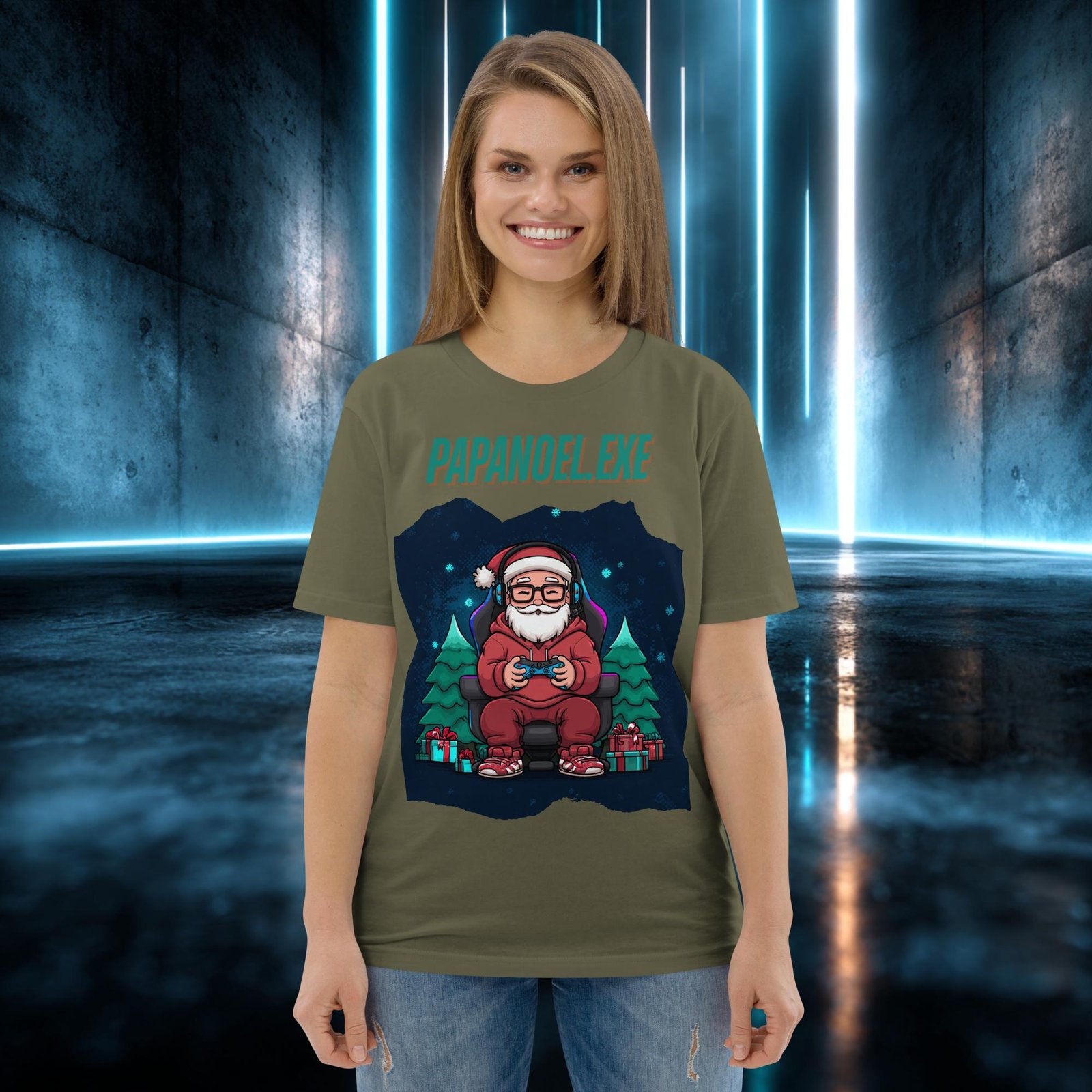 Camiseta orgánica con diseño Papá Noel Punto Exe — color 12