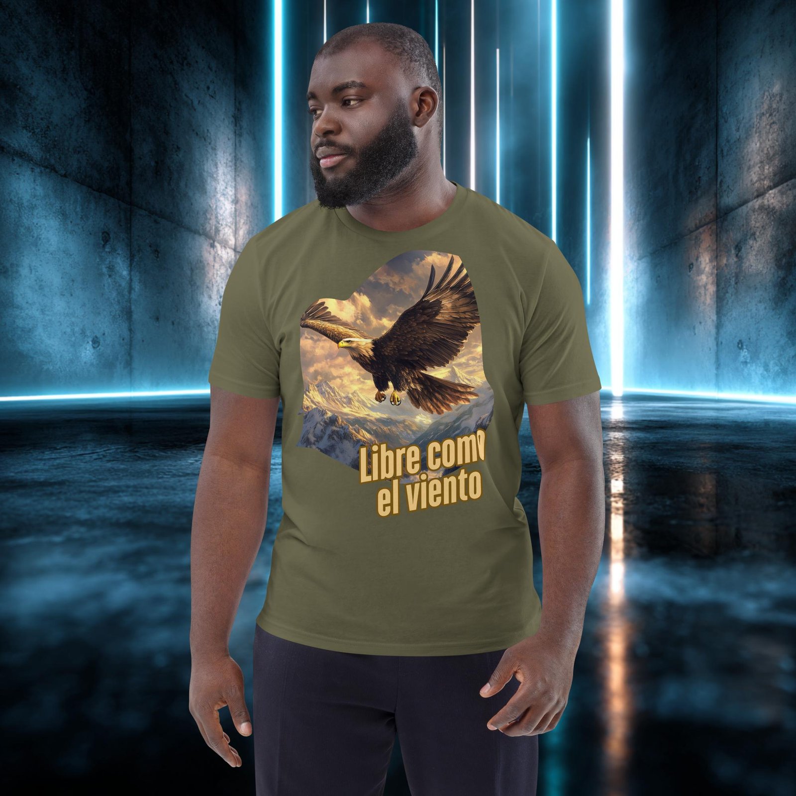 Camiseta orgánica con diseño Libre Como el Viento — color 12