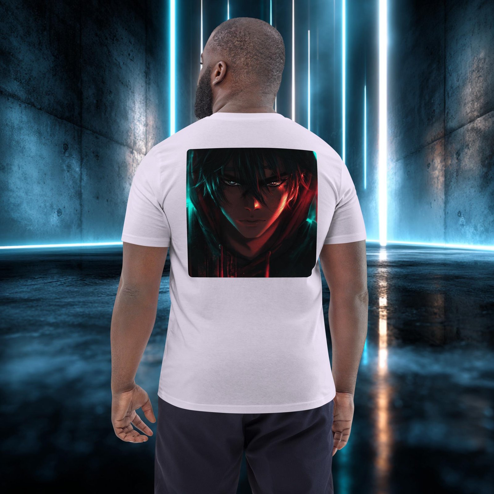 Camiseta orgánica con diseño Mirada de Acero — color 13