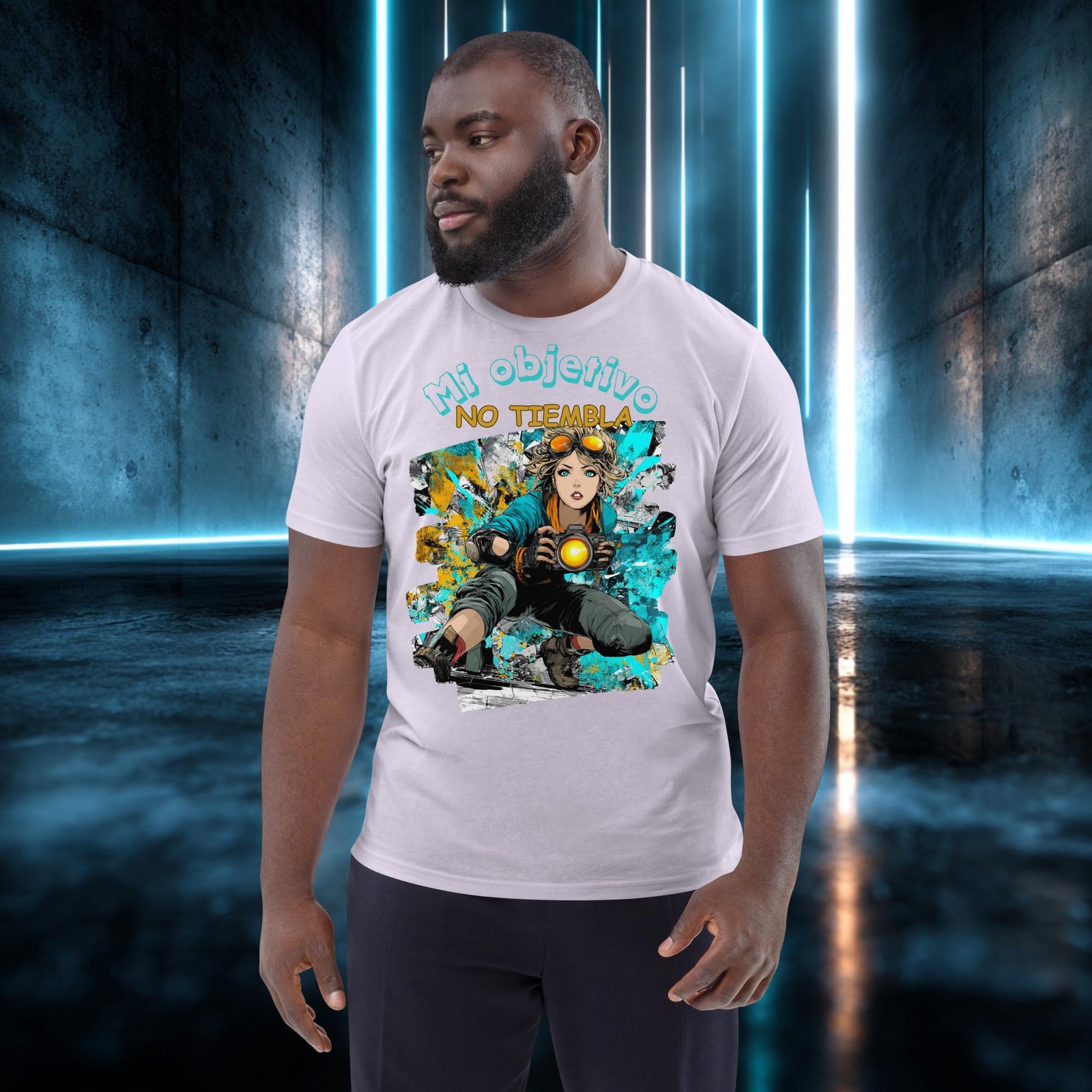 Camiseta orgánica con diseño Mi Objetivo No Tiembla — color 13