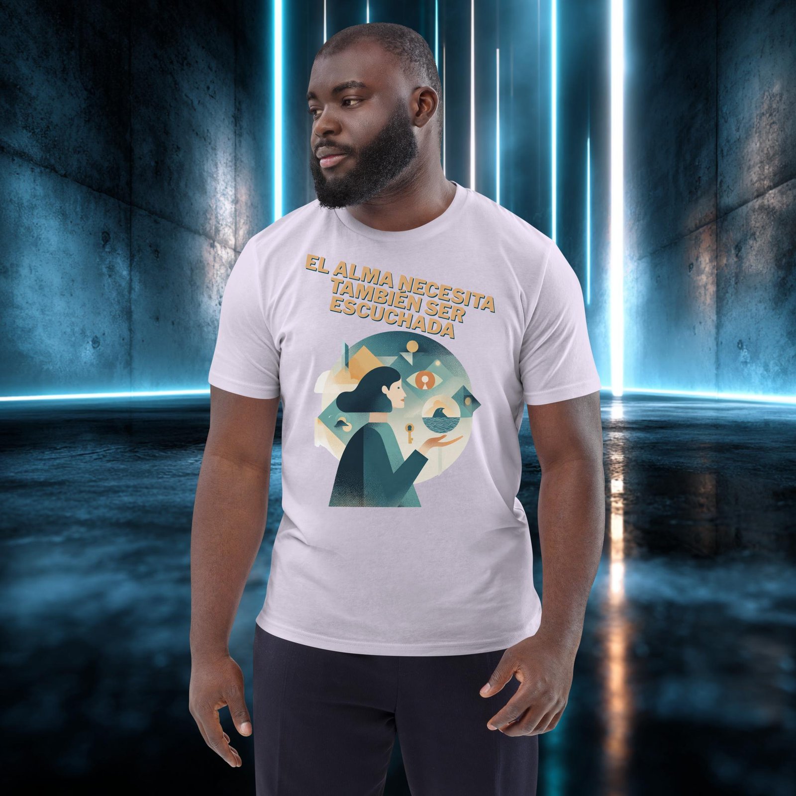 Camiseta orgánica con diseño El Alma También Se Escucha — color 13