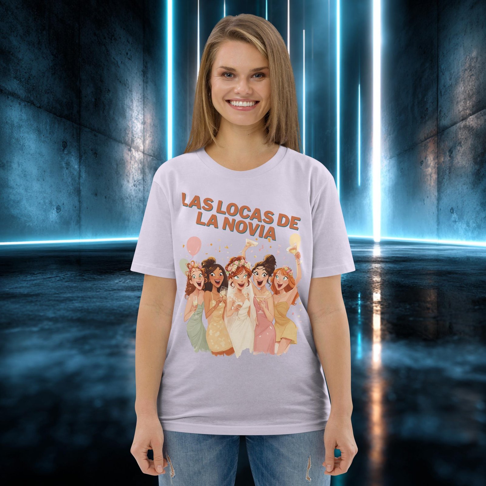 Camiseta orgánica con diseño Las Locas de la Novia — color 13