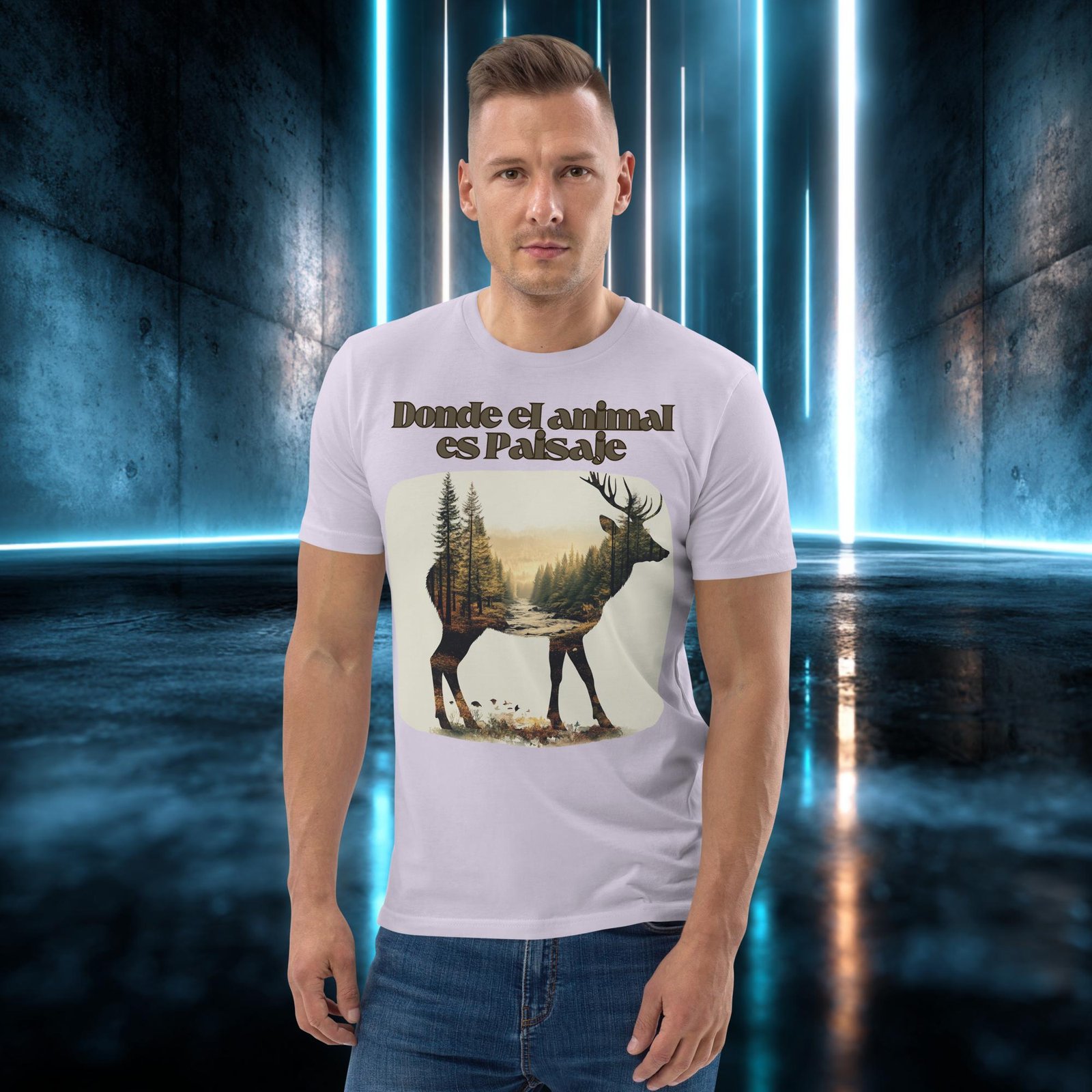 Camiseta orgánica con diseño Donde el Animal Es Paisaje — color 13