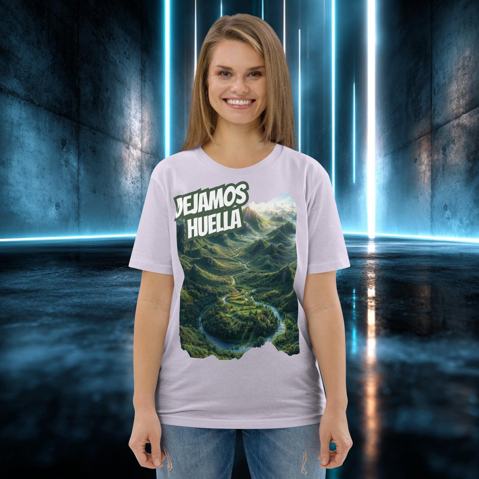Camiseta orgánica con diseño Dejamos Huella — color 13