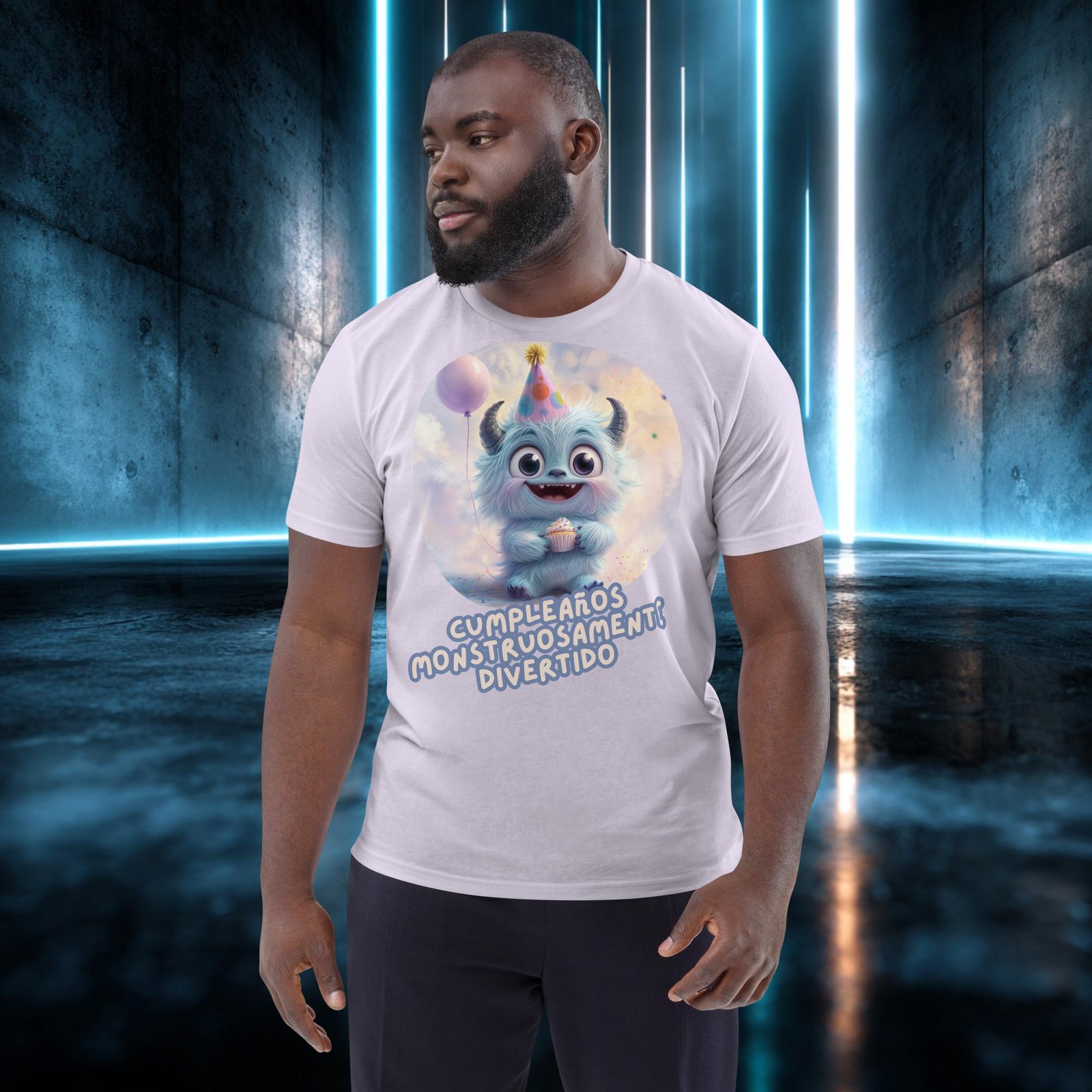 Camiseta orgánica con diseño Cumpleaños Monstruosamente Divertido — color 13
