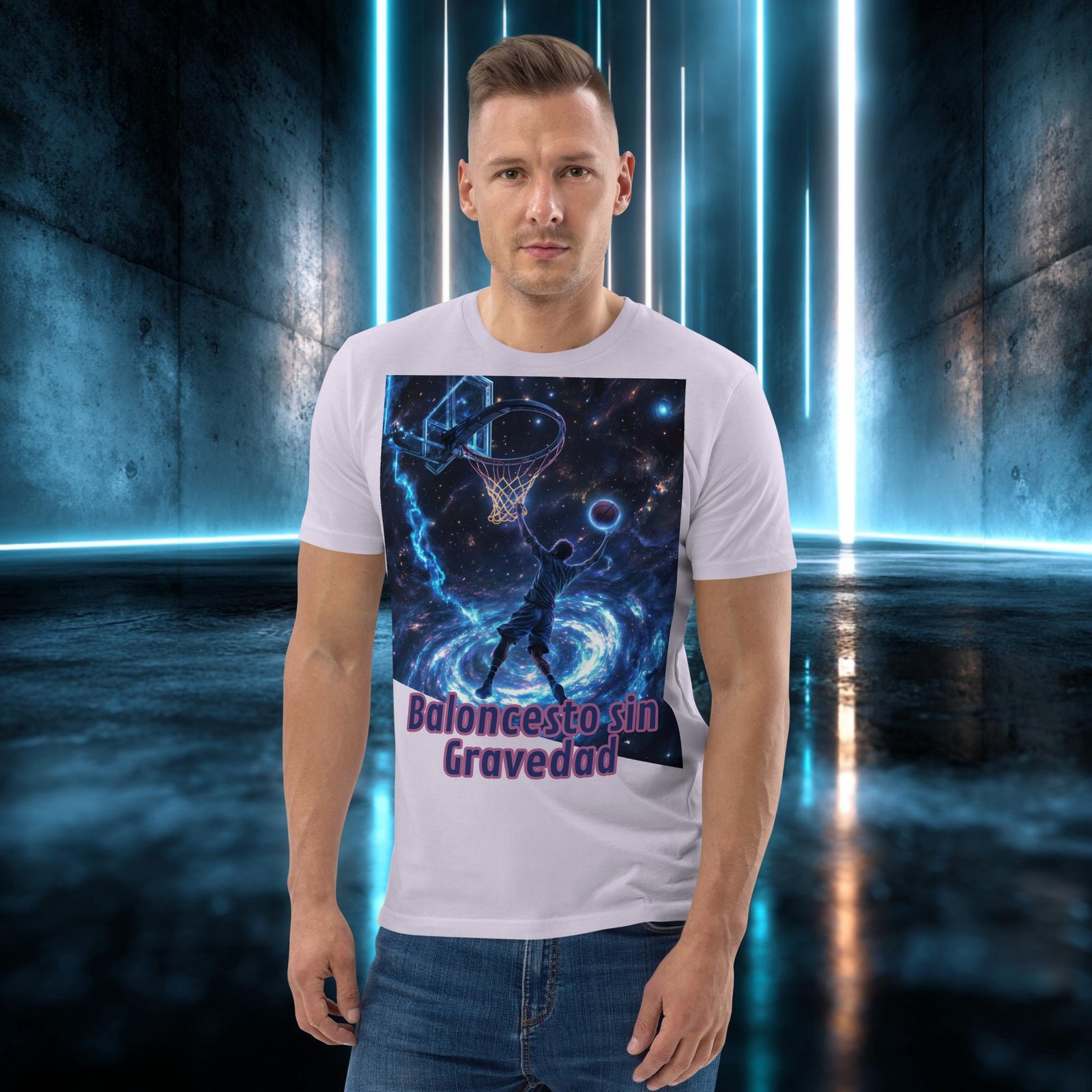 Camiseta orgánica con diseño Baloncesto sin Gravedad — color 13