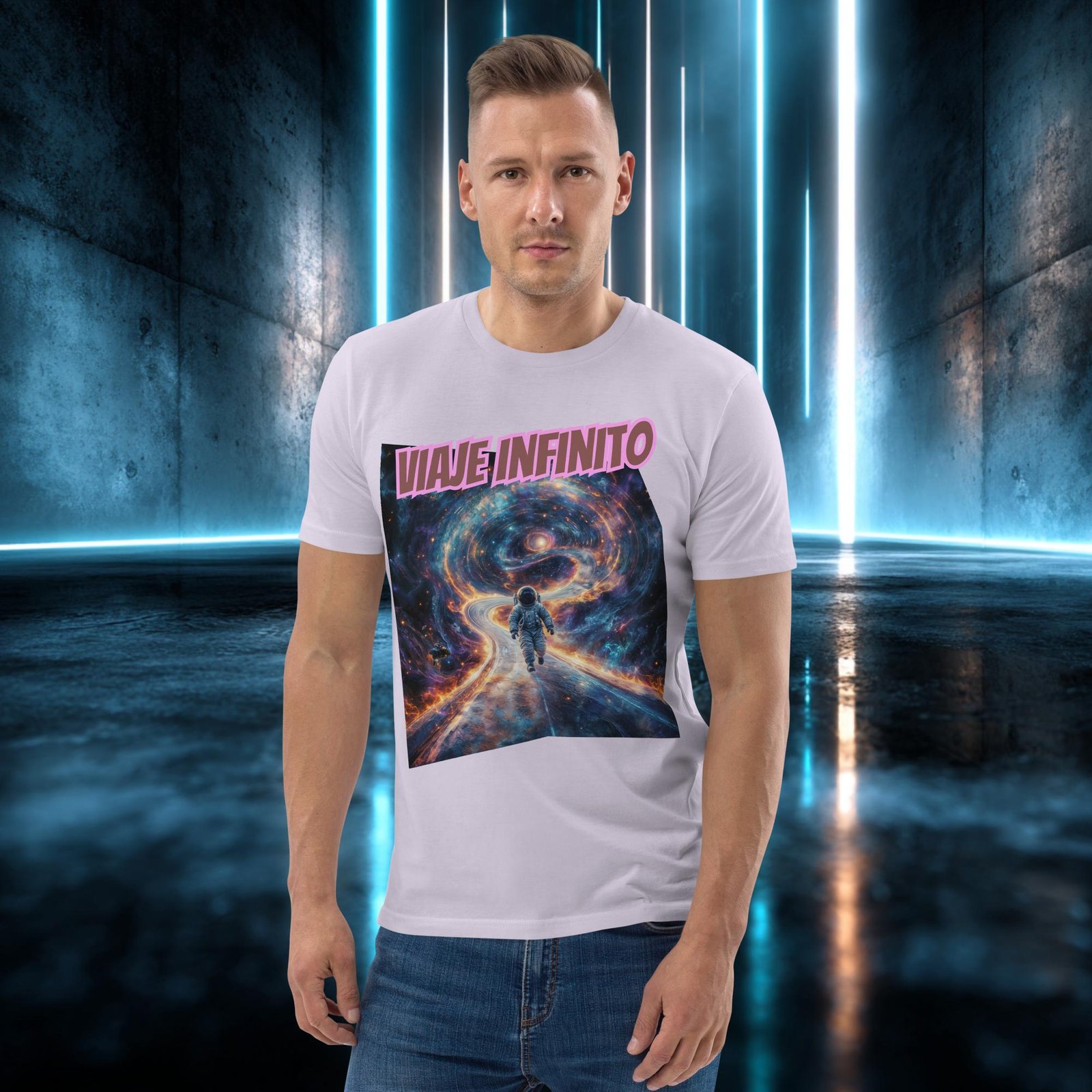 Camiseta orgánica con diseño Viaje Infinito — color 14