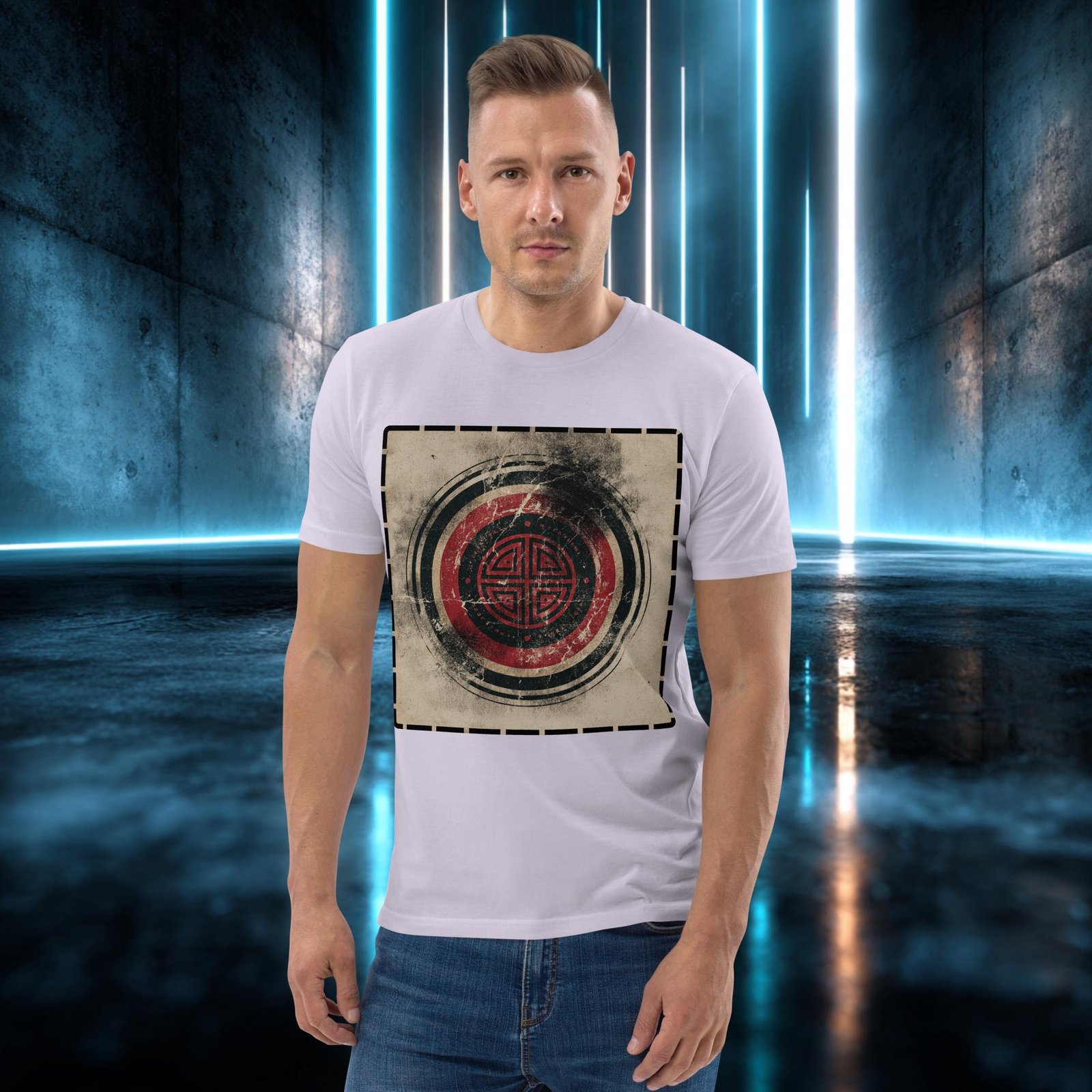 Camiseta orgánica con diseño Emblema Antiguo — color 13