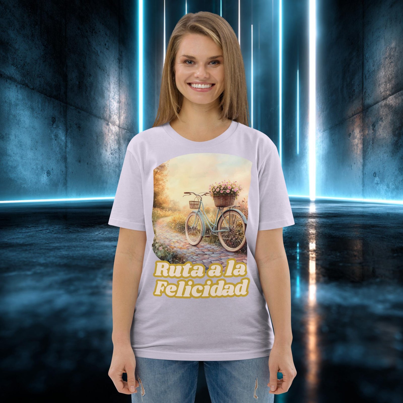 Camiseta orgánica con diseño Ruta a la Felicidad — color 13
