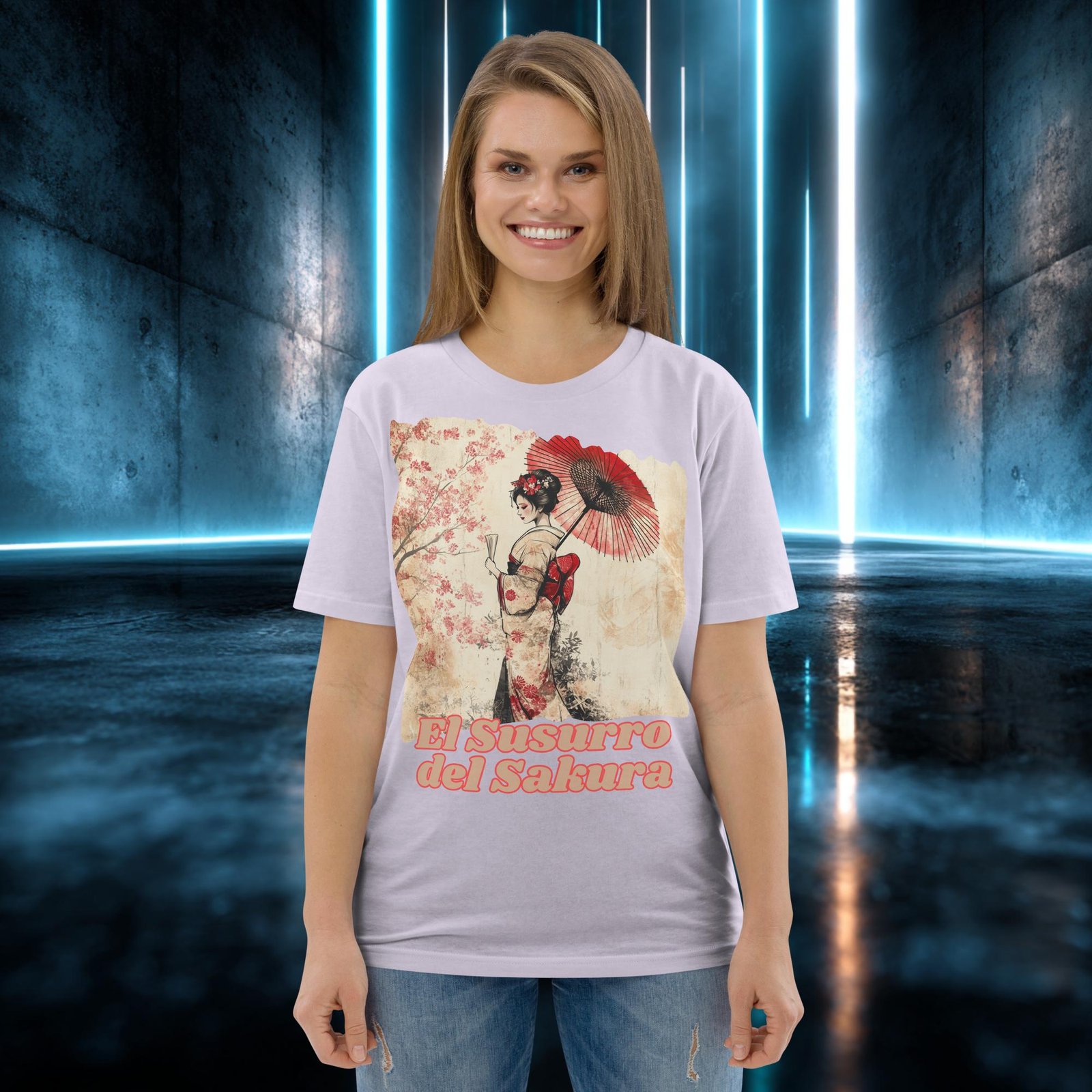 Camiseta orgánica con diseño El Susurro del Sakura — color 13