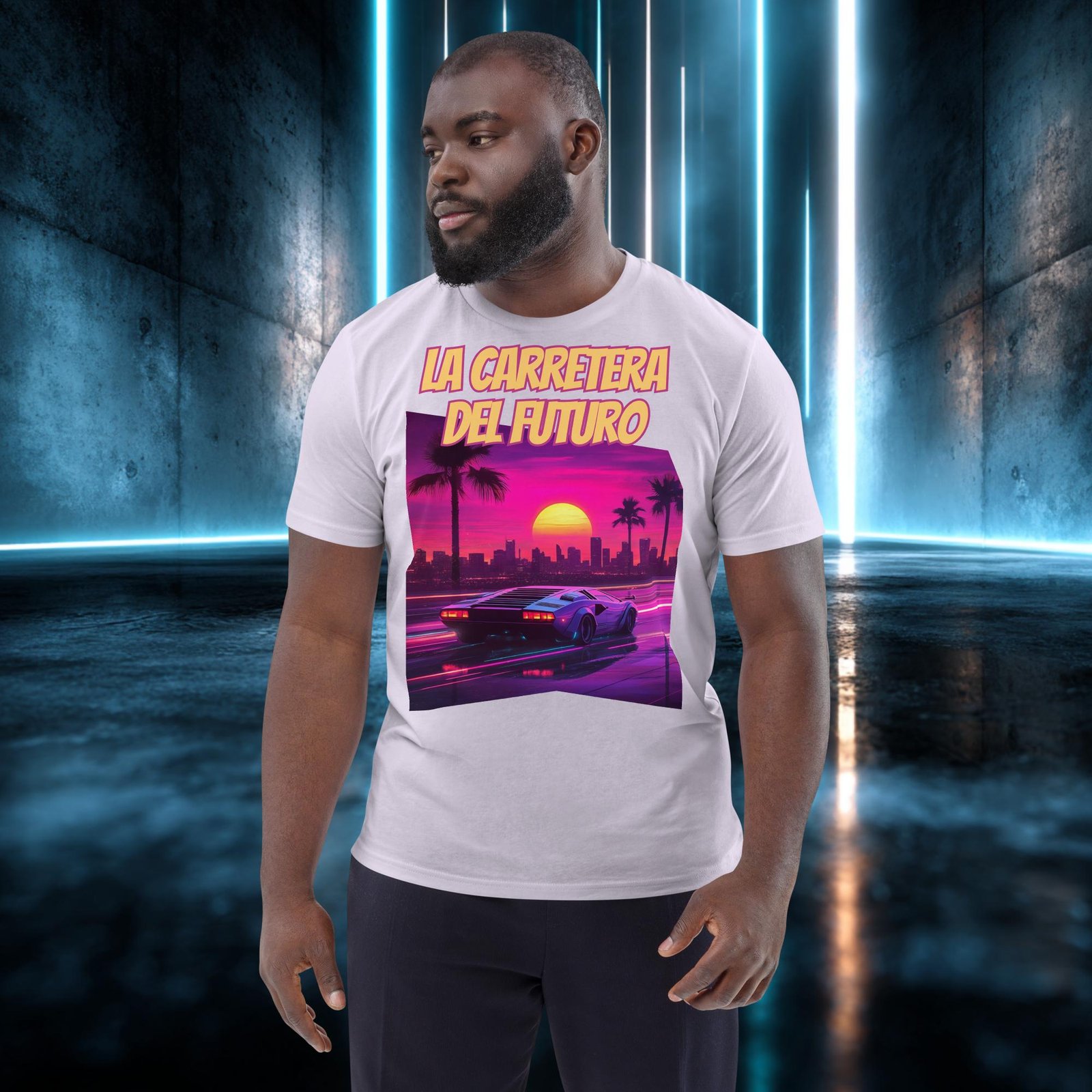 Camiseta orgánica con diseño La Carretera del Futuro — color 14
