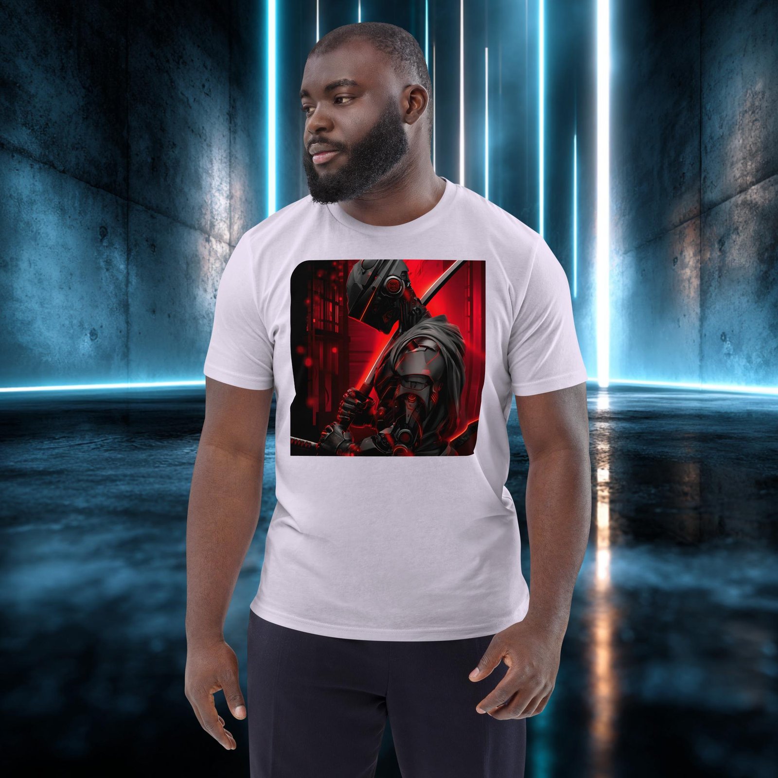 Camiseta orgánica con diseño Samurái de Circuitos — color 13