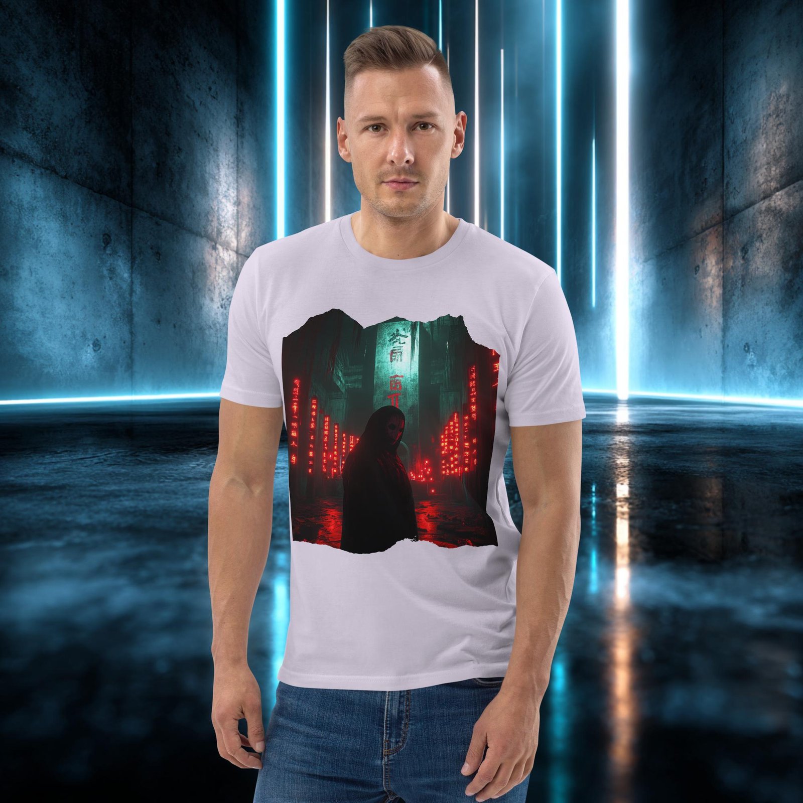 Camiseta orgánica con diseño El Encapuchado Rojo — color 13
