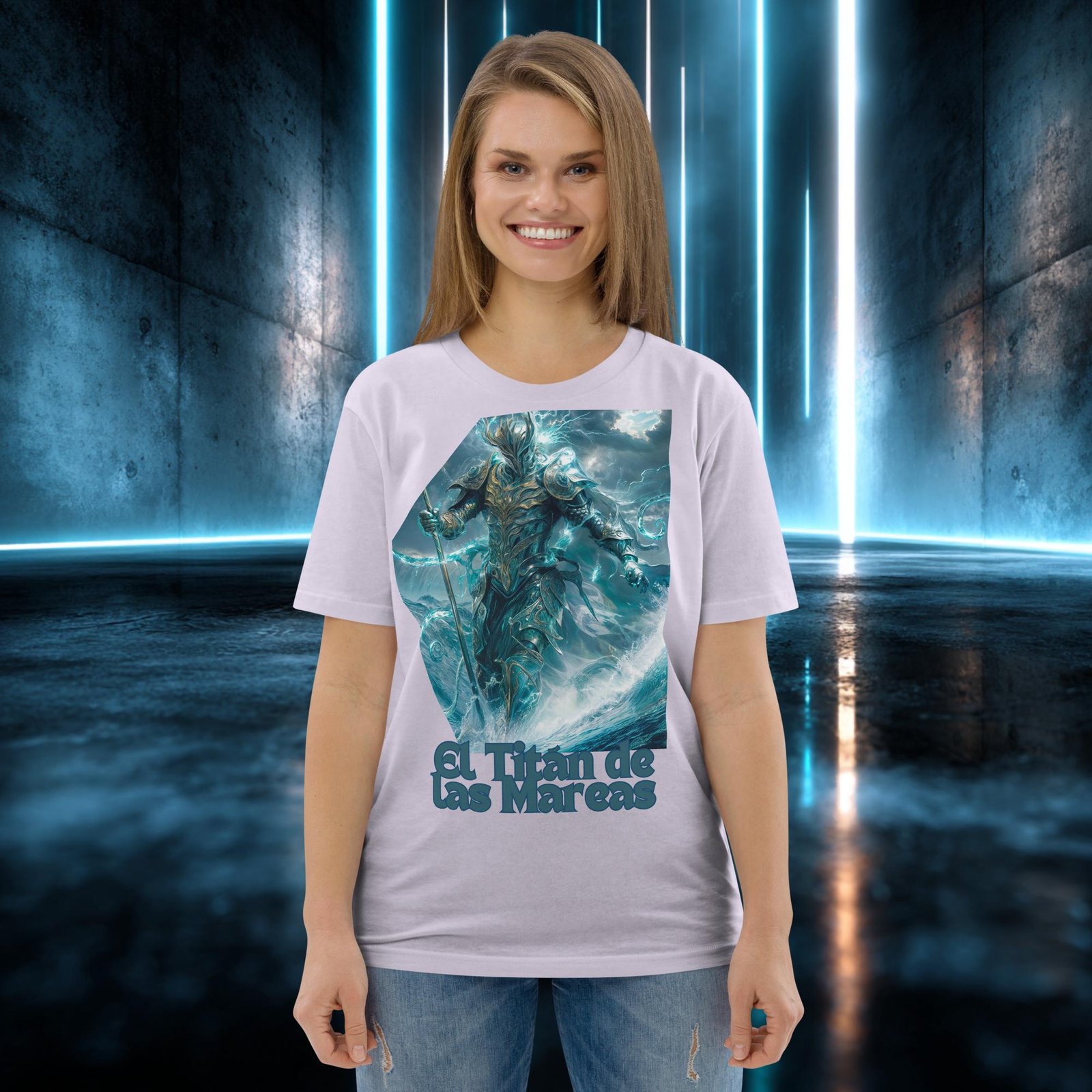 Camiseta orgánica con diseño El Titán de las Mareas — color 13