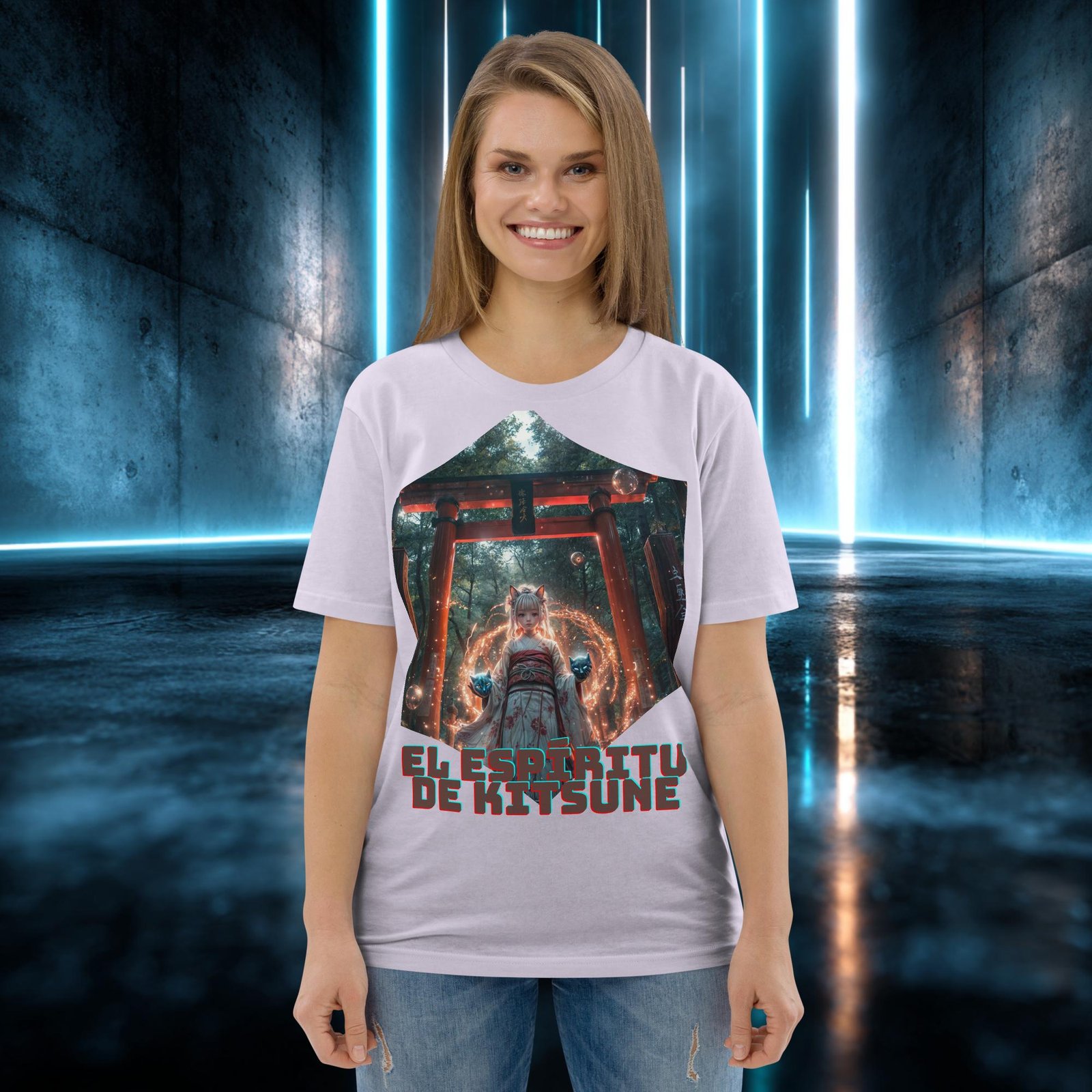 Camiseta orgánica con diseño El Espíritu del Zorro — color 13