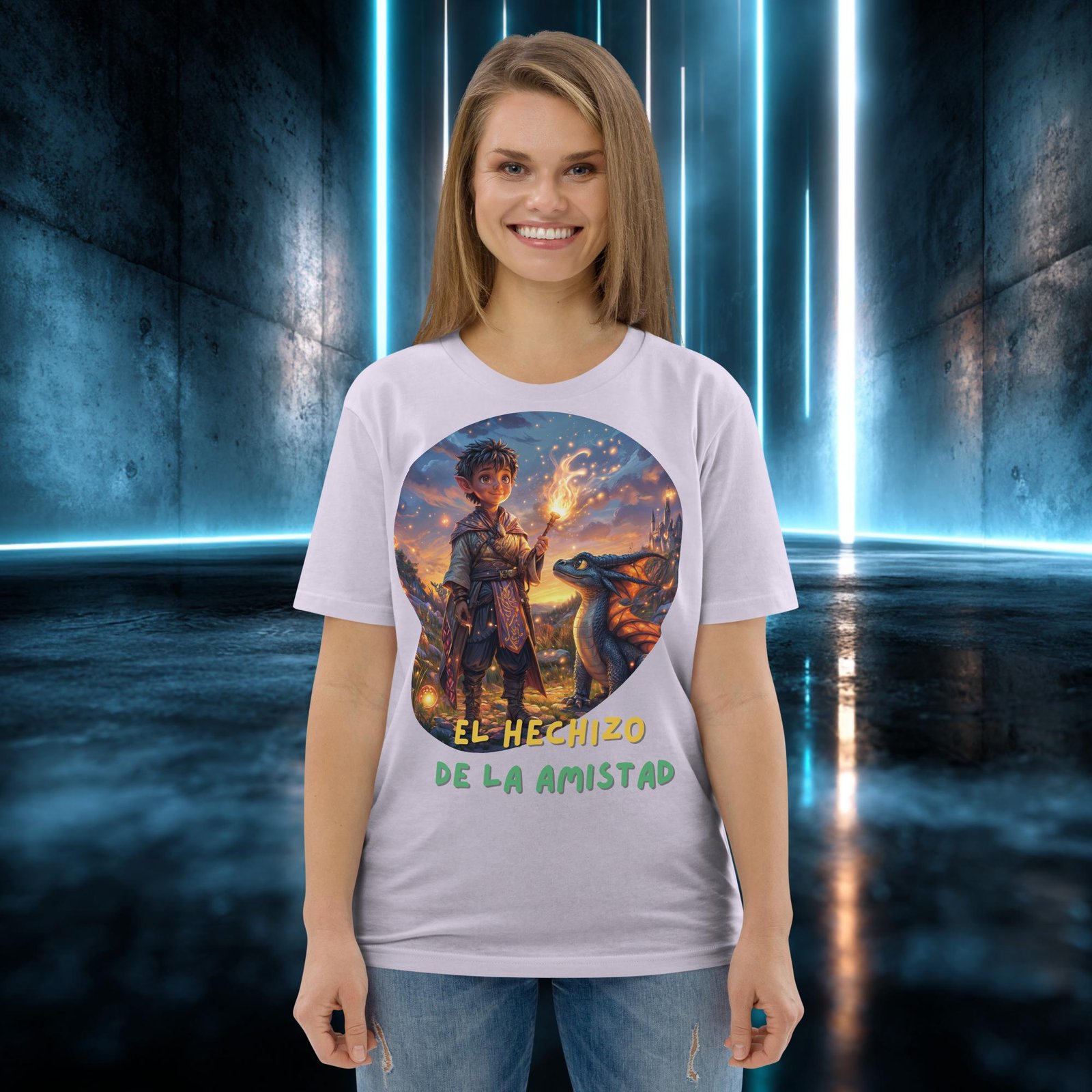 Camiseta orgánica con diseño El Hechizo de la Amistad — color 14