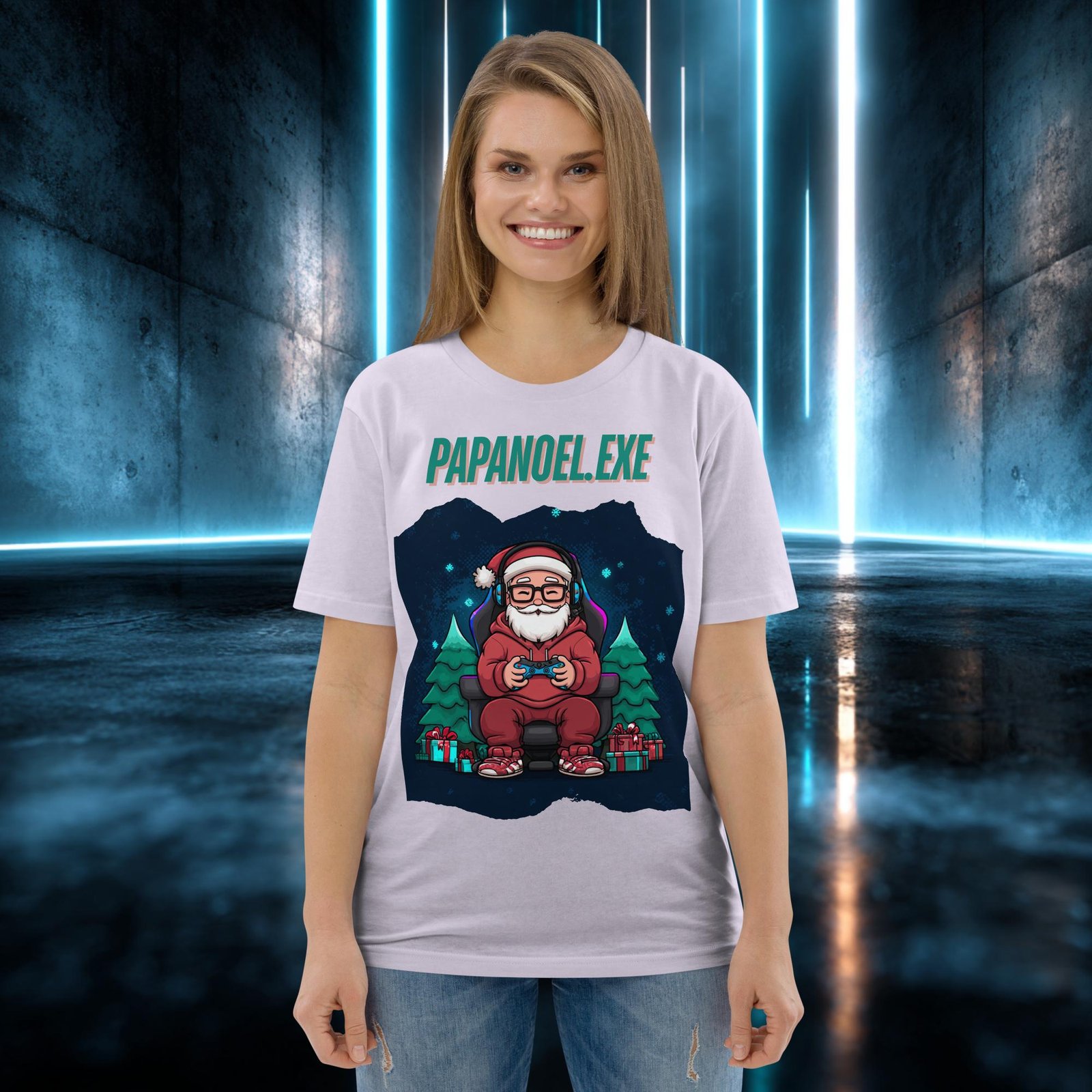 Camiseta orgánica con diseño Papá Noel Punto Exe — color 13