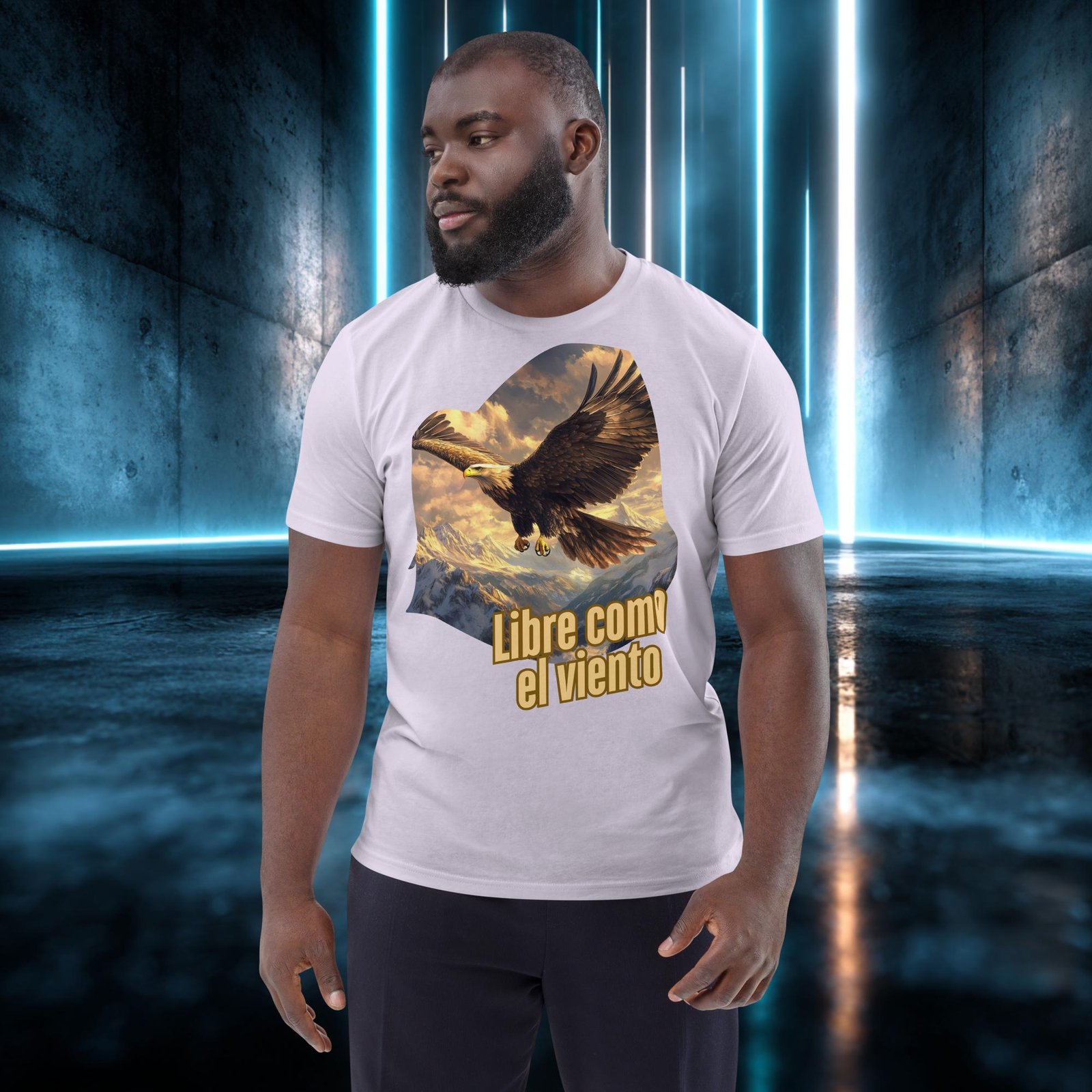 Camiseta orgánica con diseño Libre Como el Viento — color 13