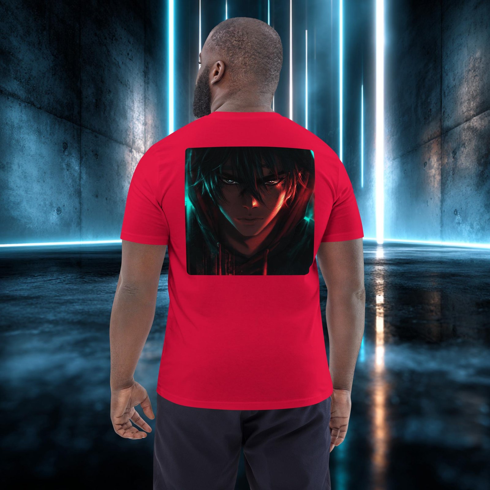 Camiseta orgánica con diseño Mirada de Acero — color 4