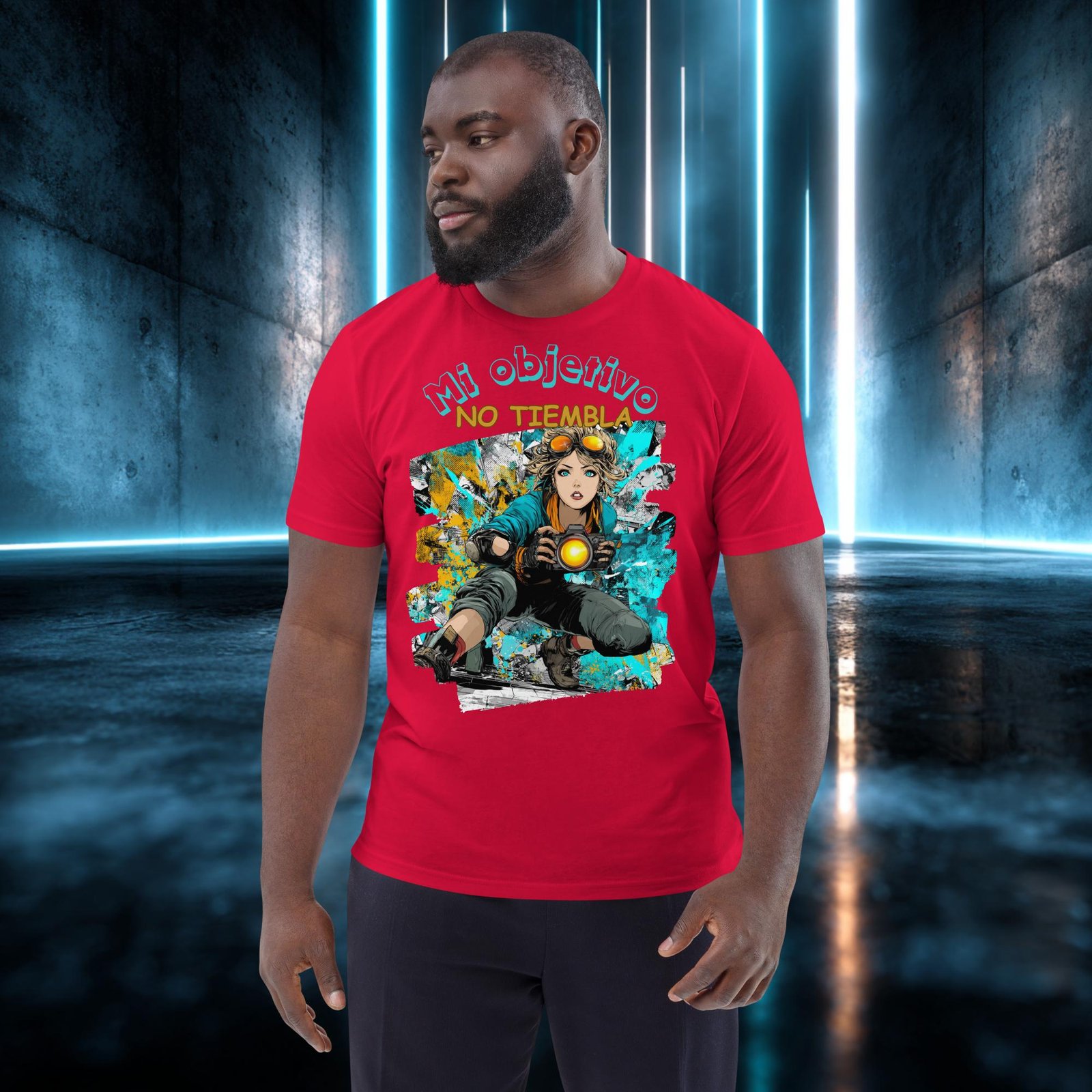 Camiseta orgánica con diseño Mi Objetivo No Tiembla — color 3